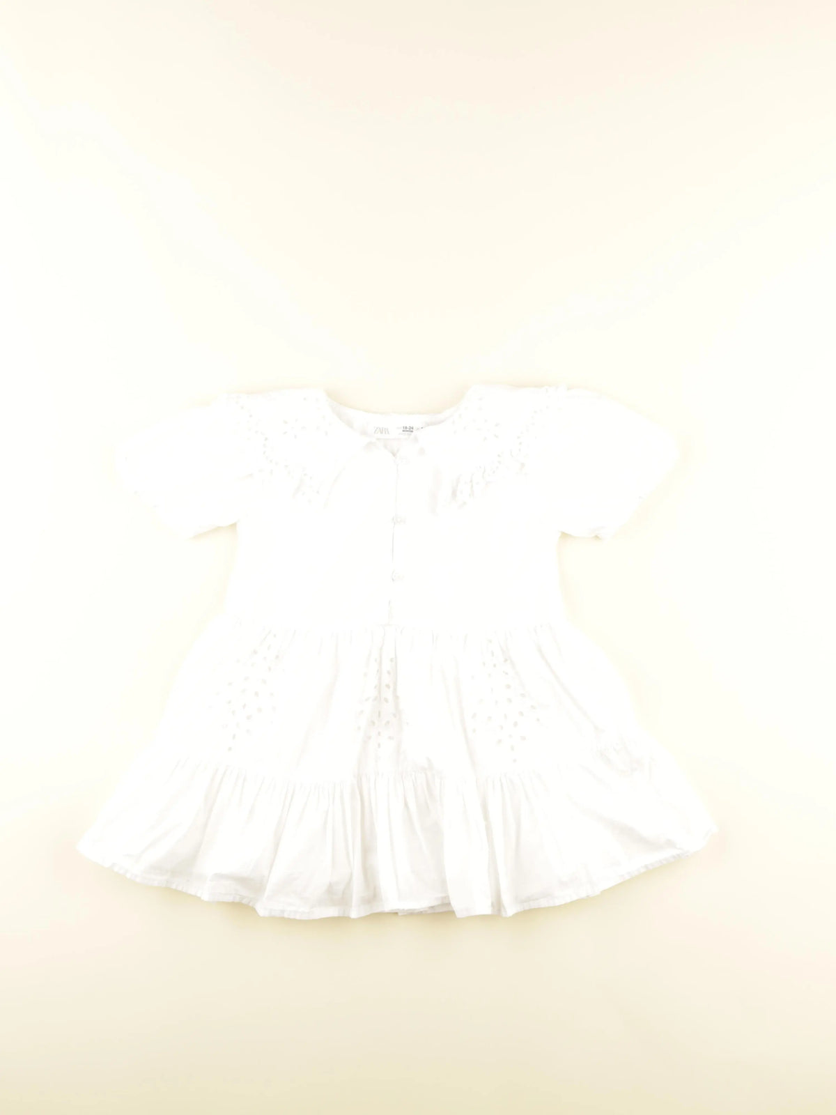 Zara - robe blanc - 18/24 mois