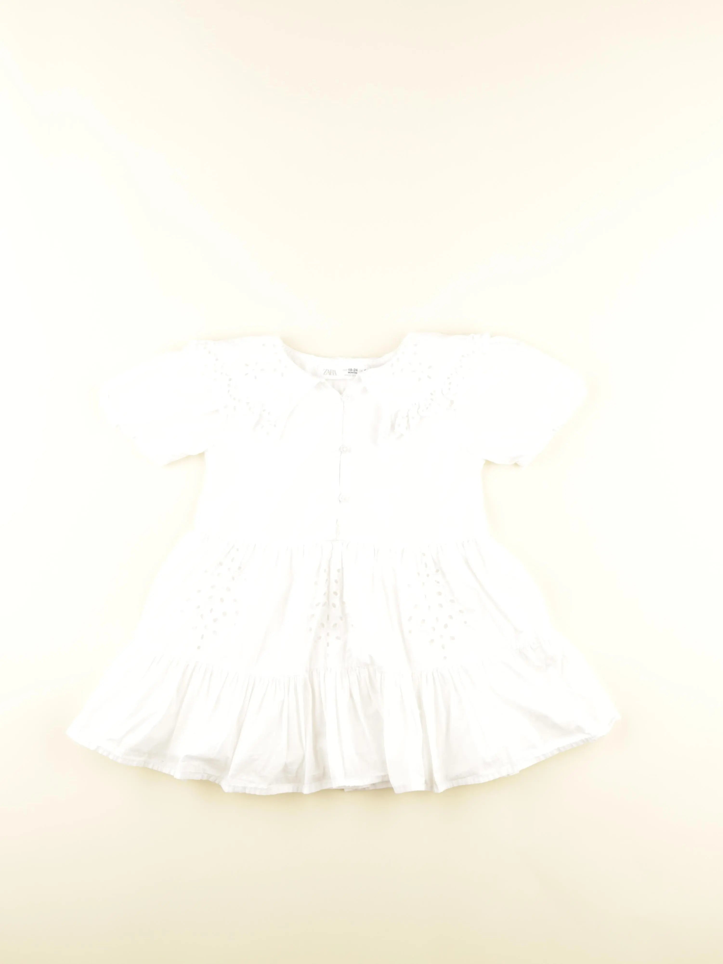Zara - robe blanc - 18/24 mois