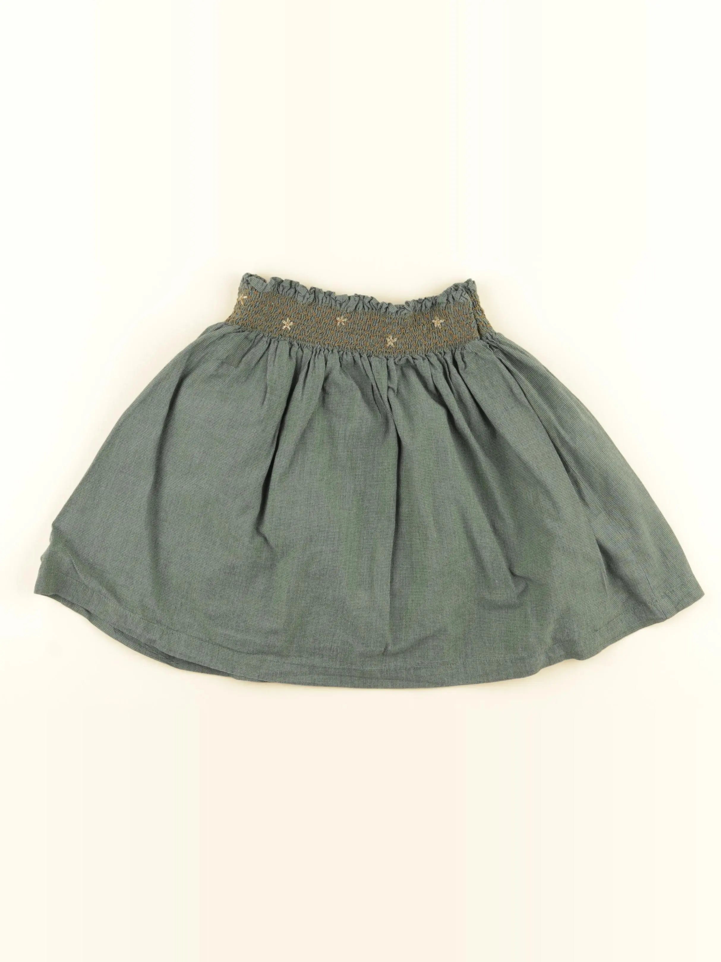 Cyrillus - jupe or, vert - 6 ans