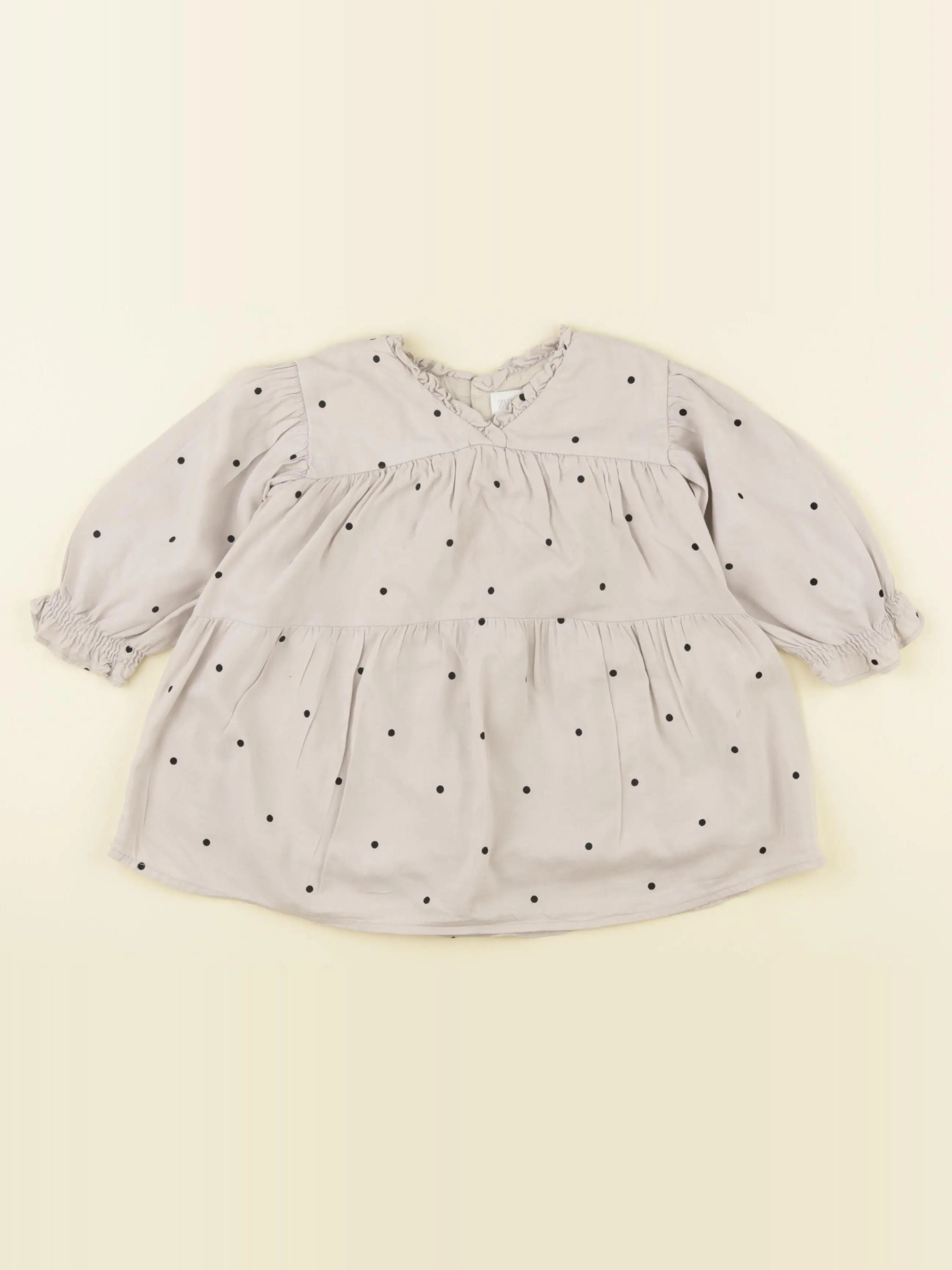 Zara - robe gris - 12/18 mois