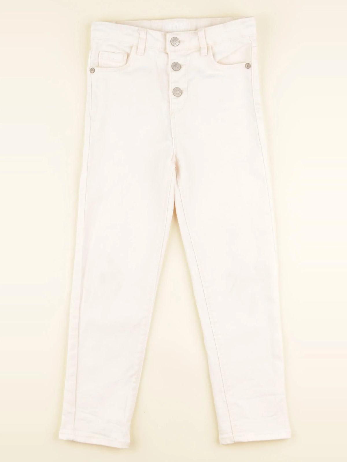 Vertbaudet - pantalon blanc - 7 ans