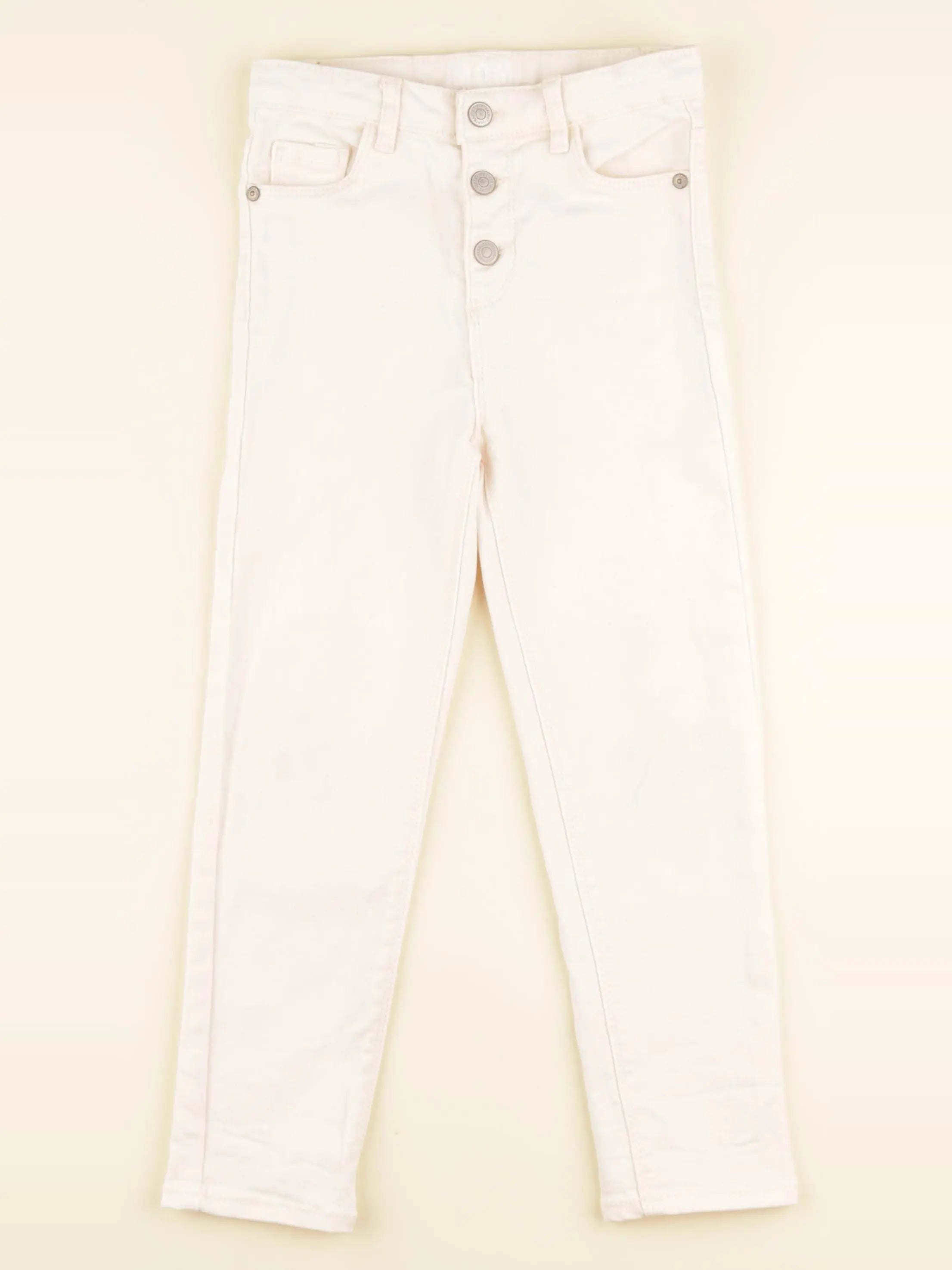 Vertbaudet - pantalon blanc - 7 ans