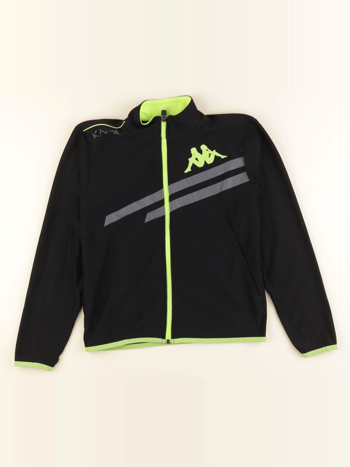 Kappa - sweat jaune, noir - 10 ans