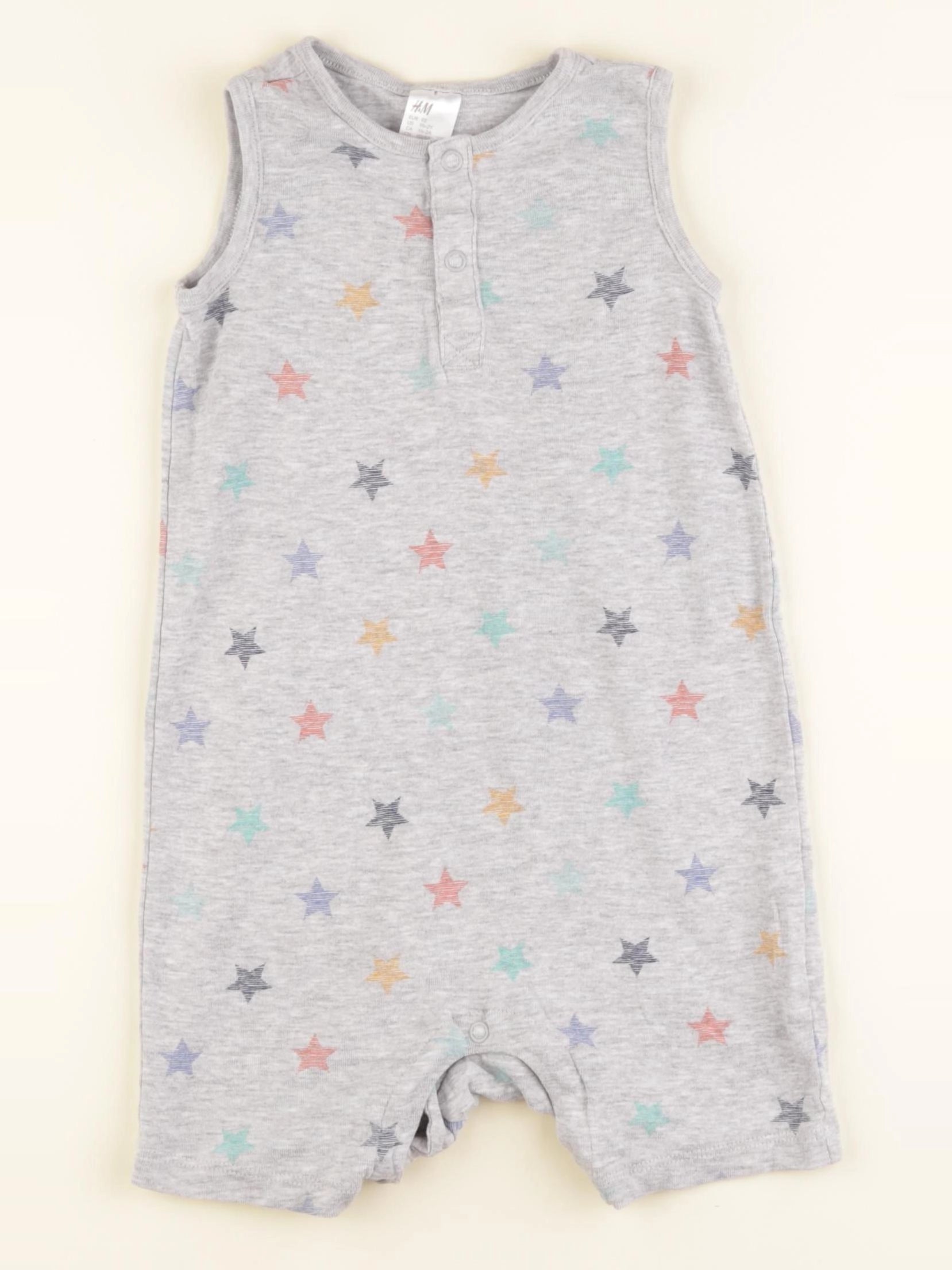 H&M - pyjama coton gris - 18/24 mois