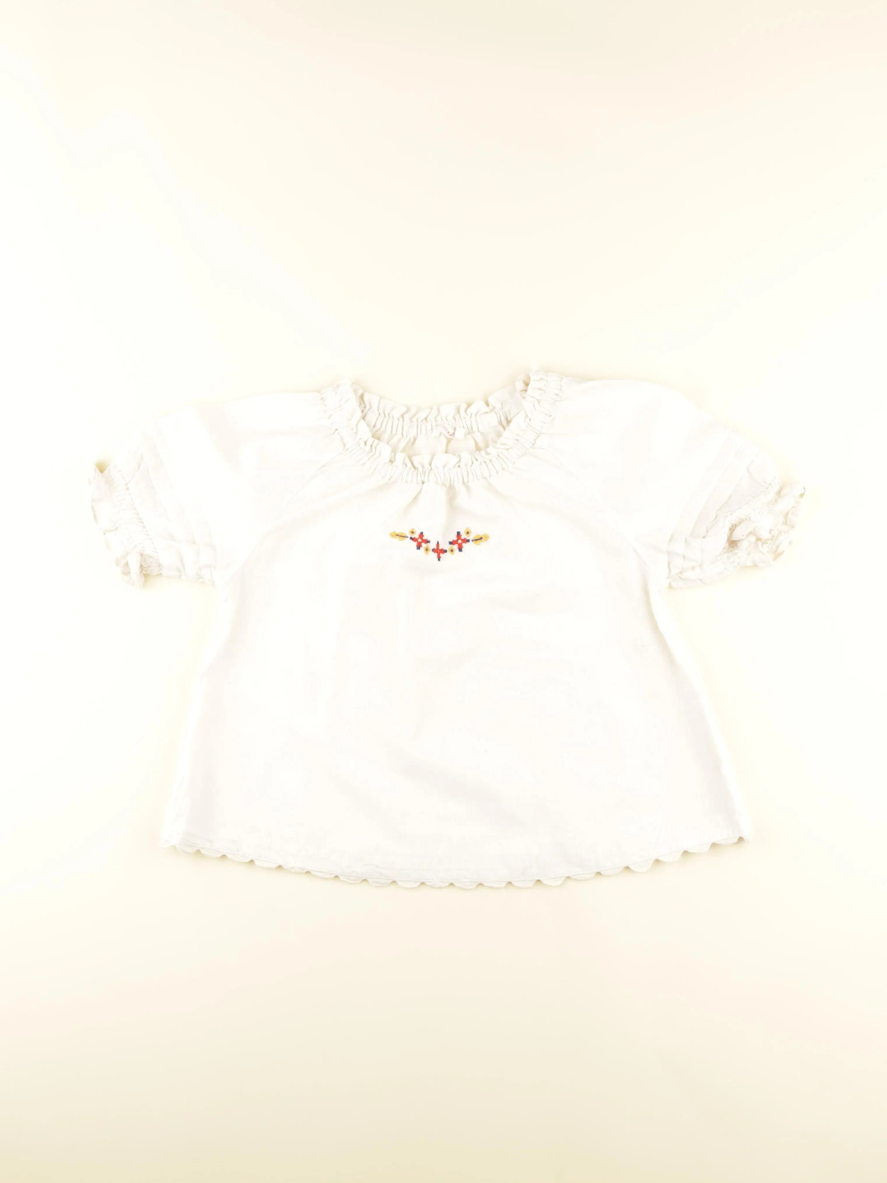 Monoprix - blouse beige - 8 ans