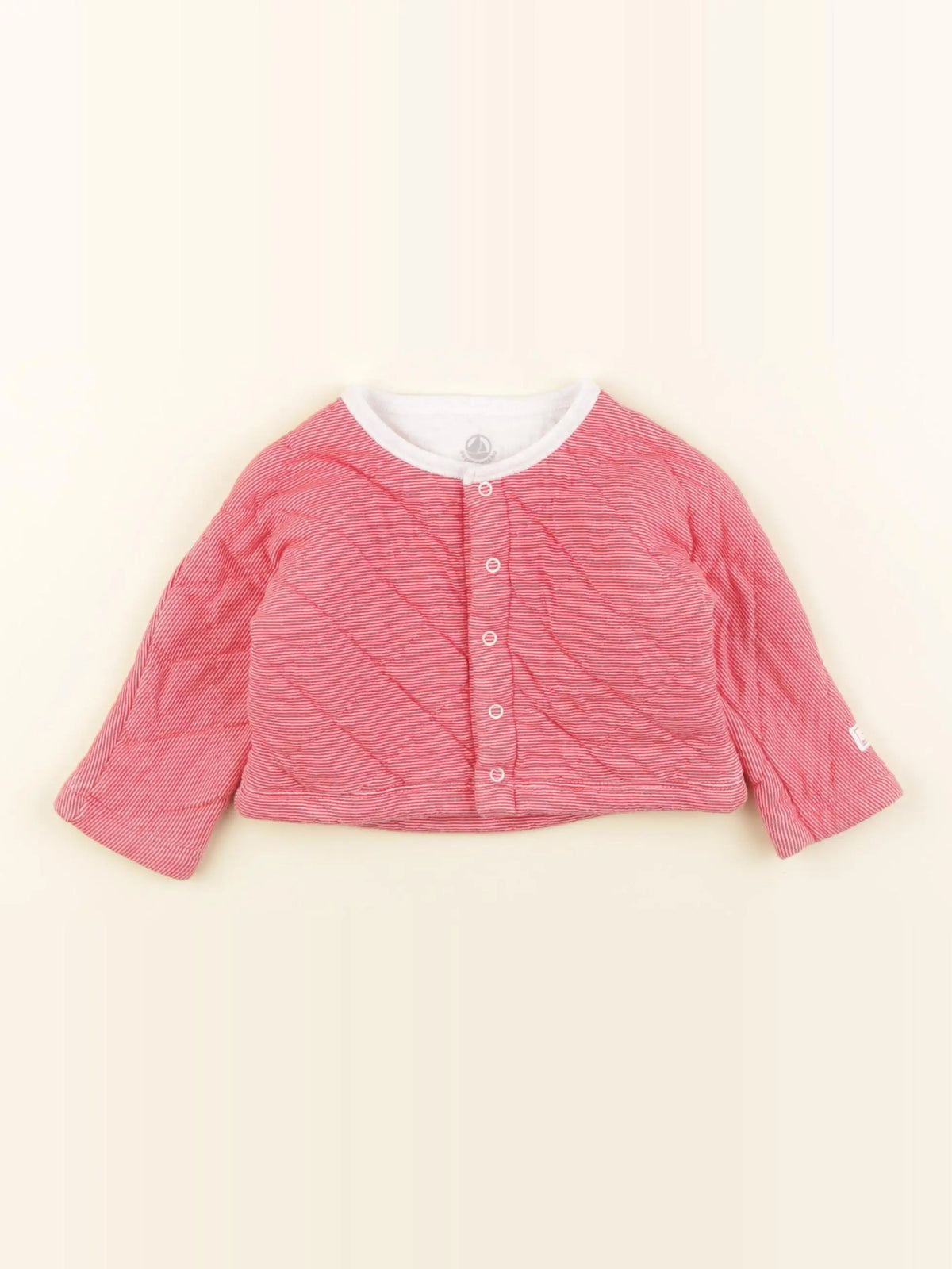 Petit Bateau - sweat rouge - 12 mois