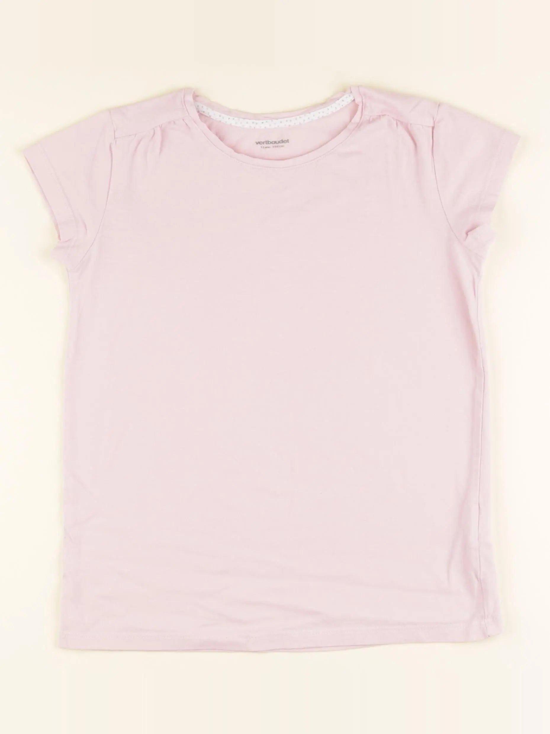 Vertbaudet - tee-shirt rose - 12 ans