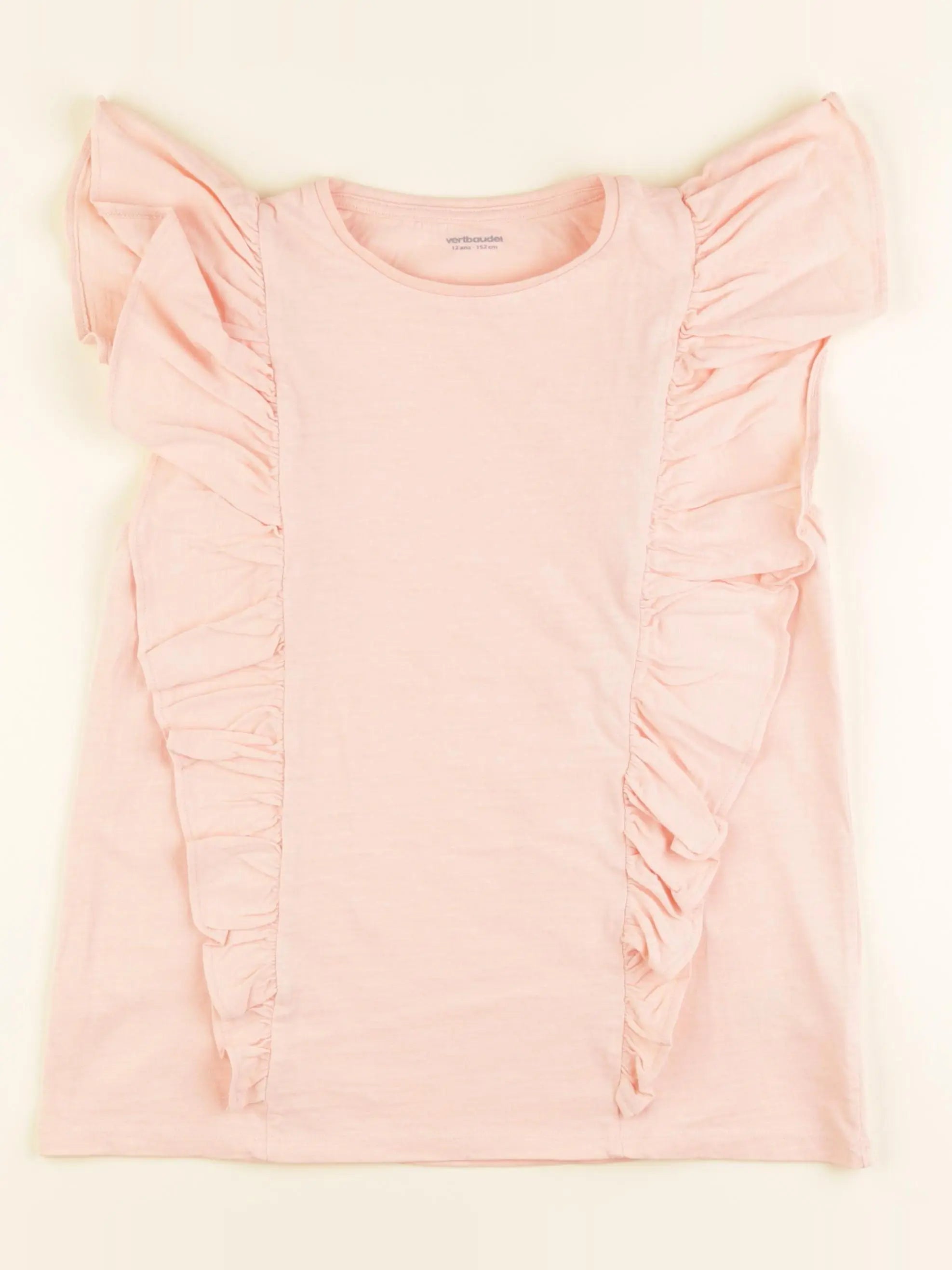 Vertbaudet - tee-shirt rose - 12 ans
