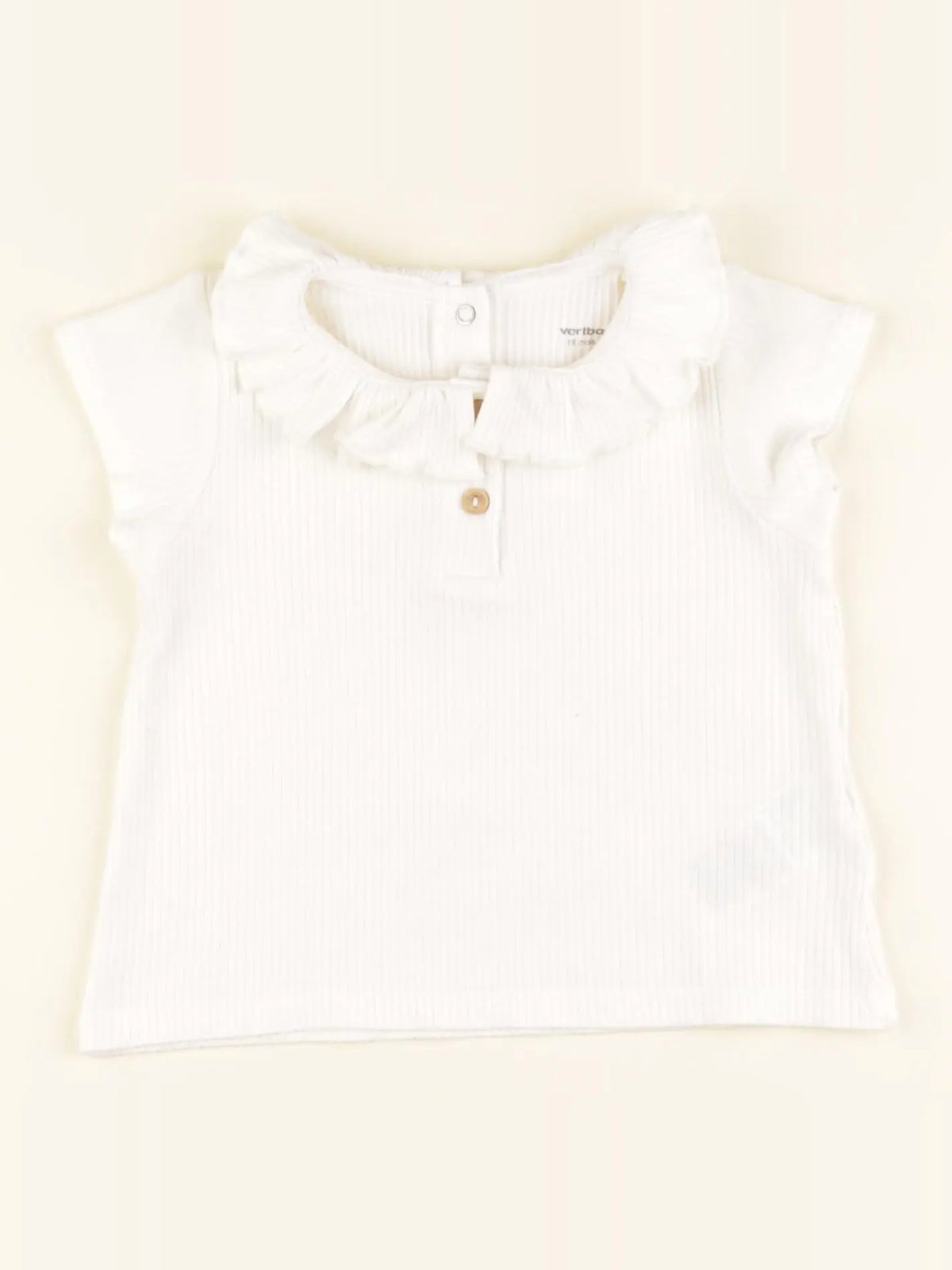 Vertbaudet - tee-shirt blanc - 18 mois