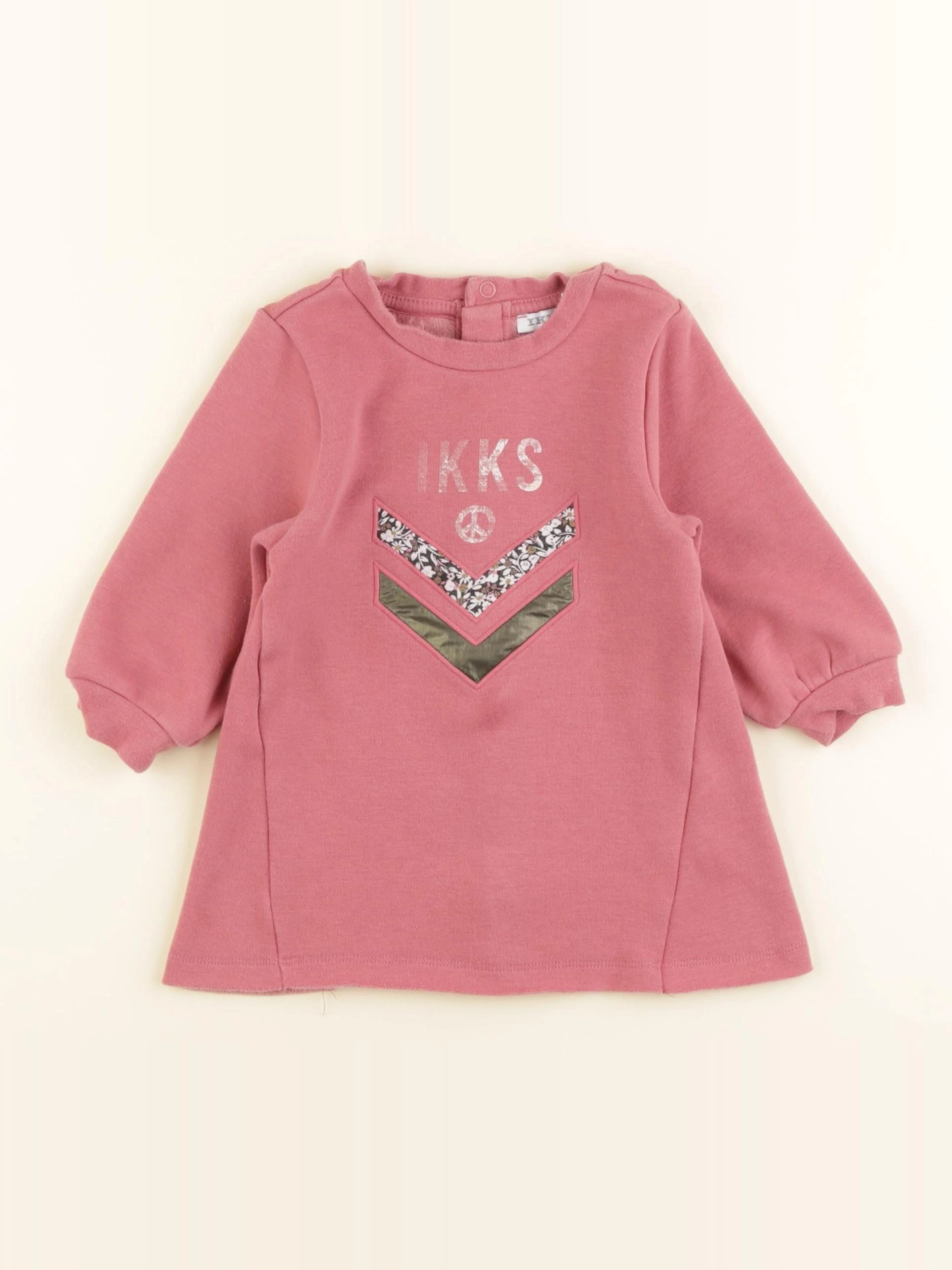 IKKS - robe rose - 12 mois