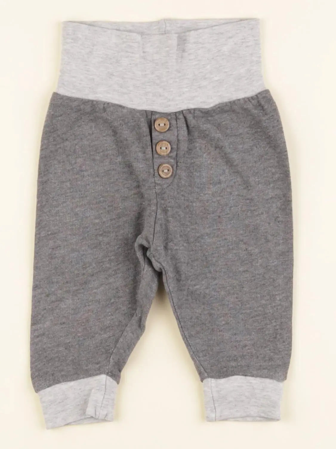 H&M - pantalon gris - 3 mois