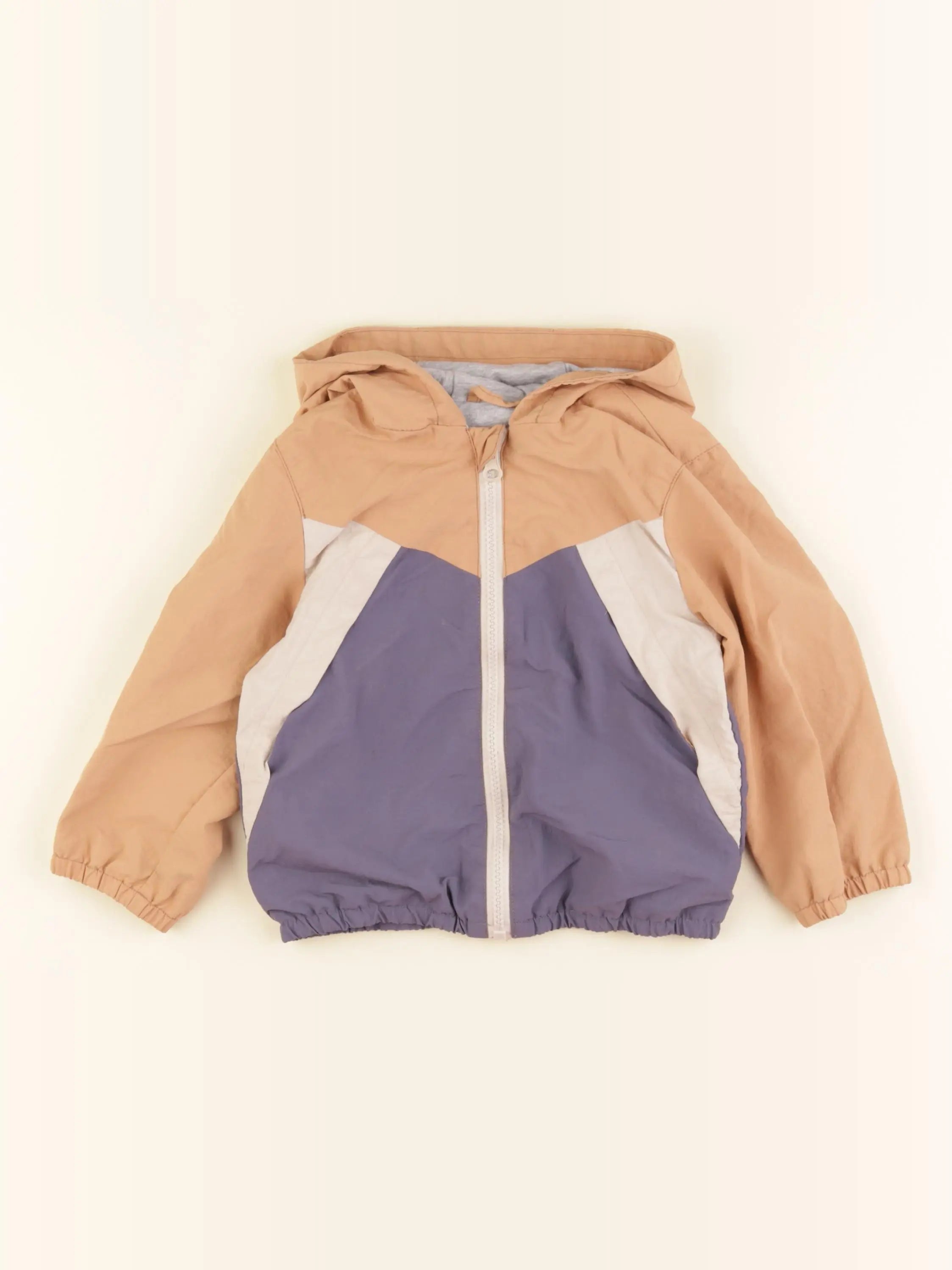 Vertbaudet - coupe-vent marron, bleu - 24 mois