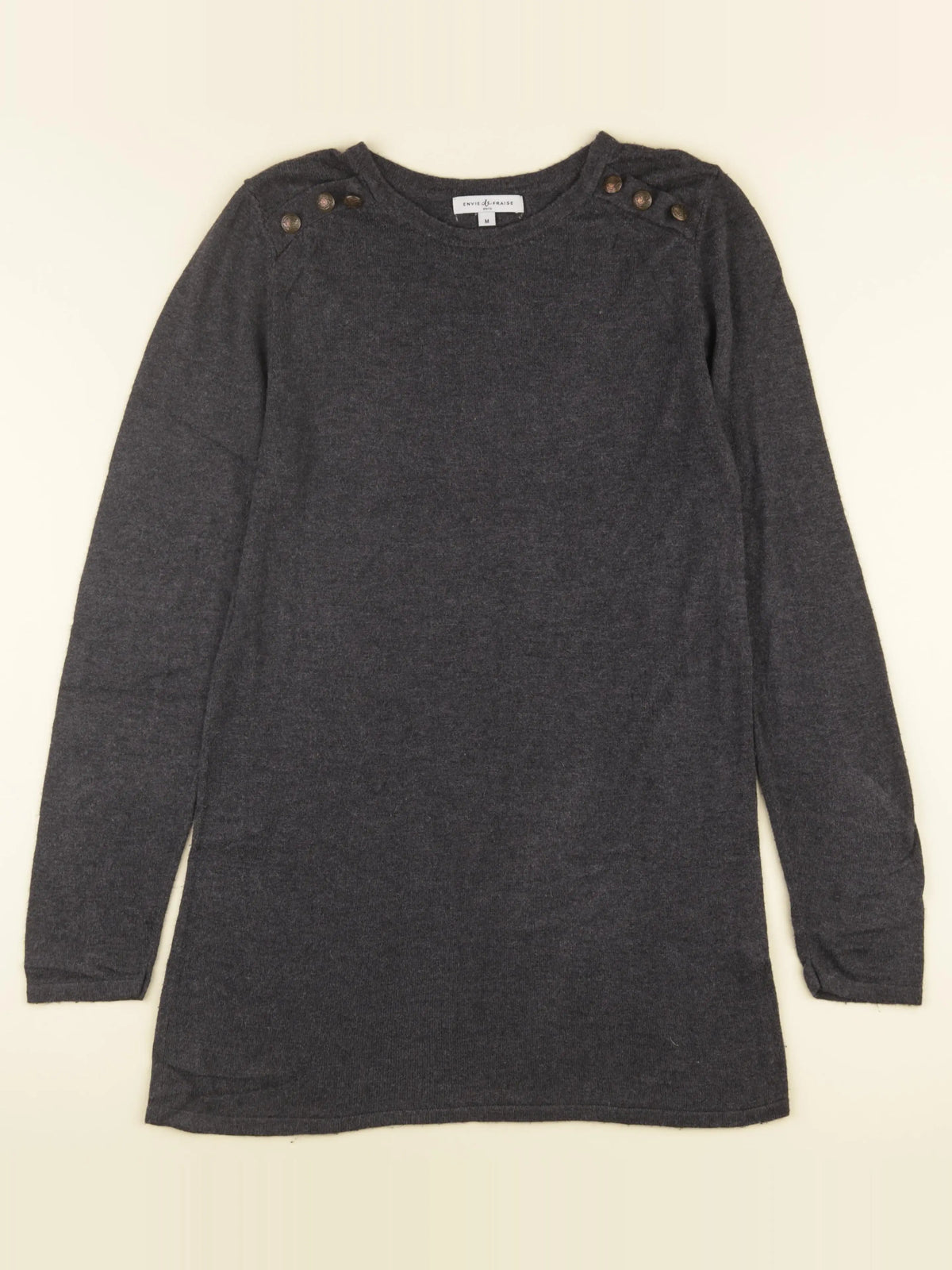 Envie de fraise - robe grossesse gris - m