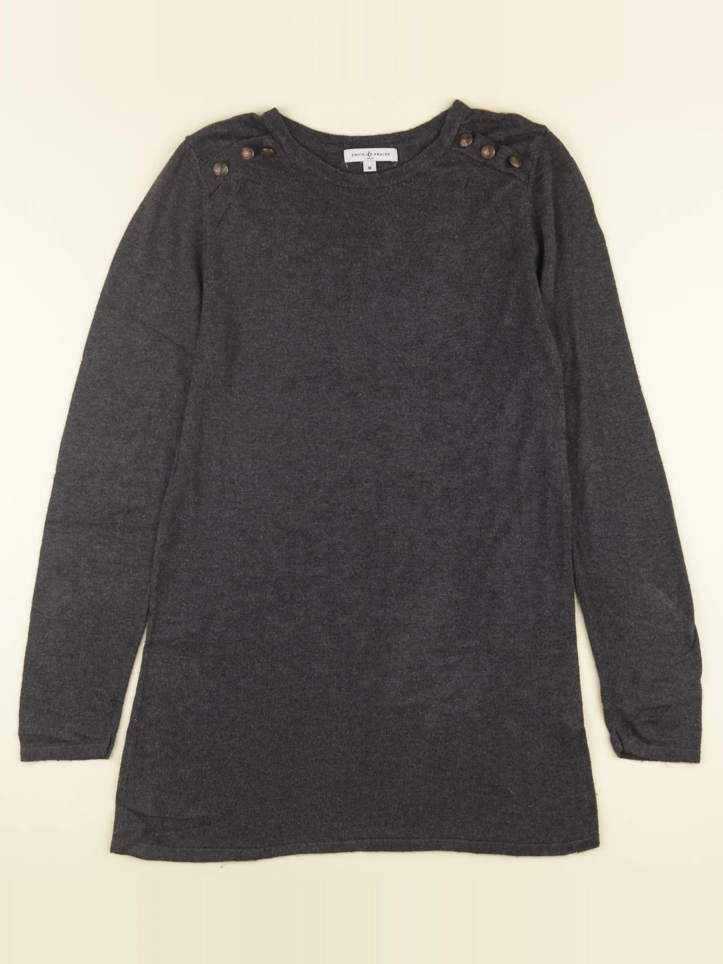 Envie de fraise - robe grossesse gris - m