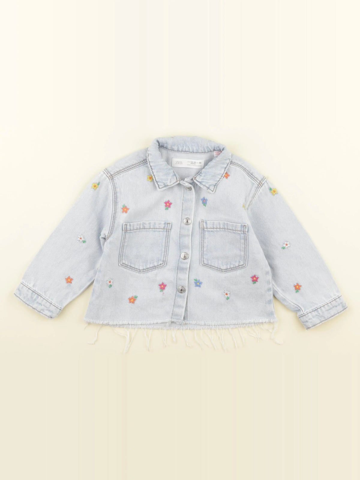 Zara - veste bleu - 12/18 mois