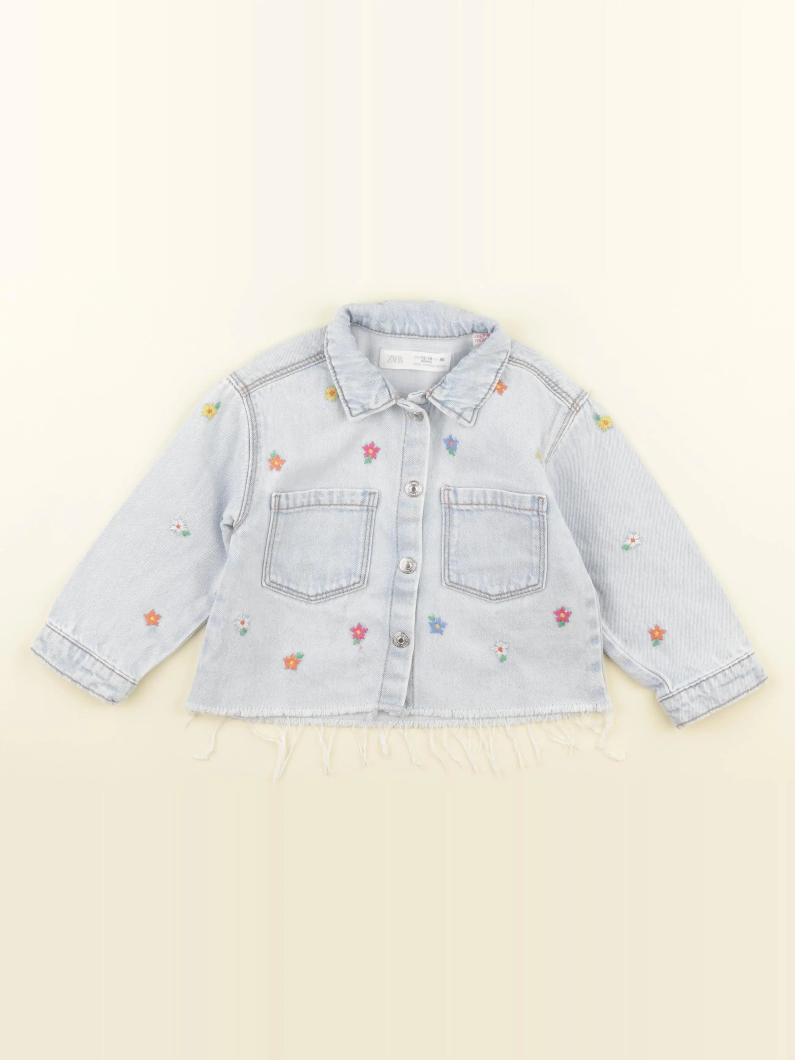 Zara - veste bleu - 12/18 mois