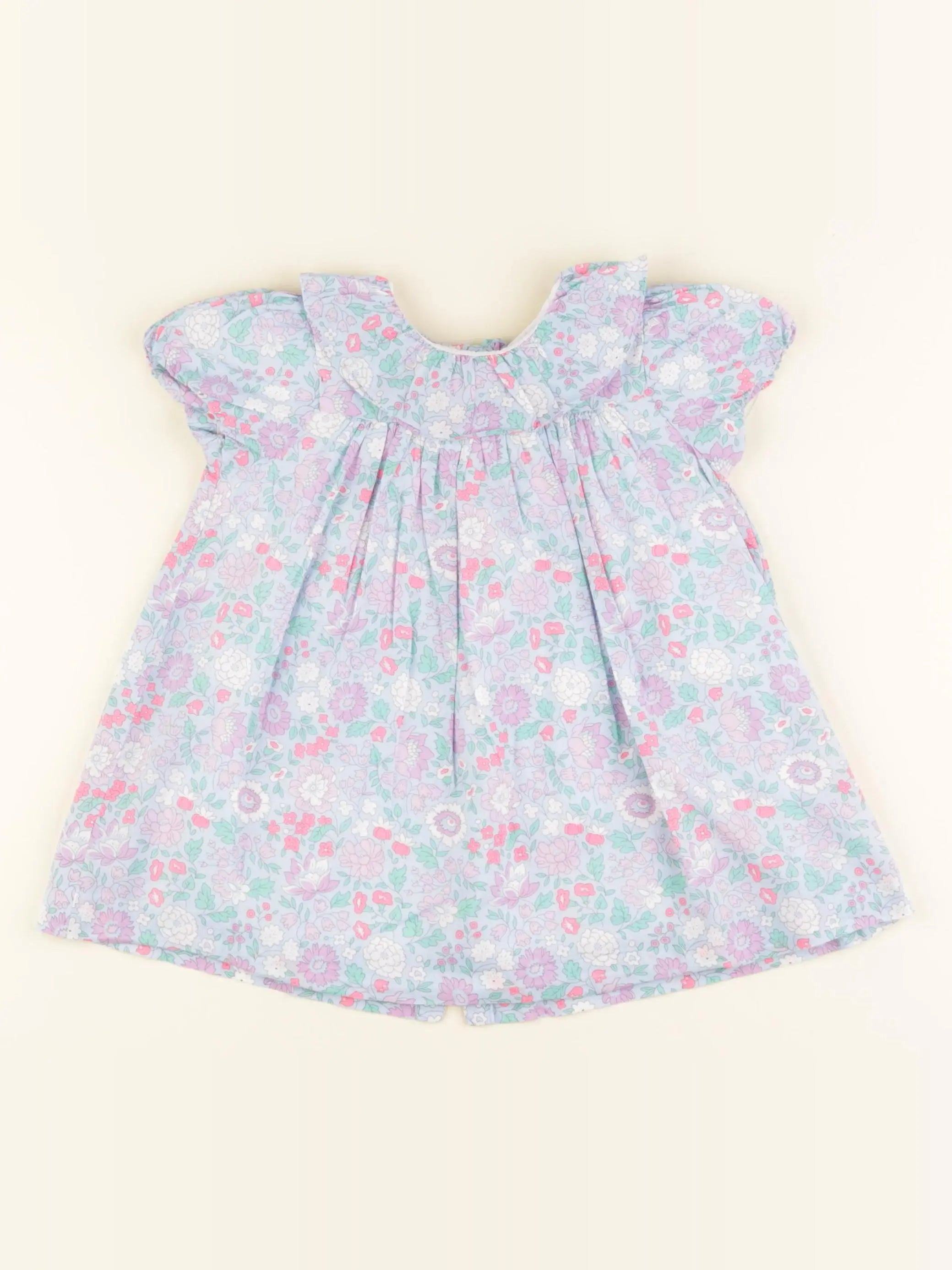 Jacadi - robe liberty bleu - 18 mois