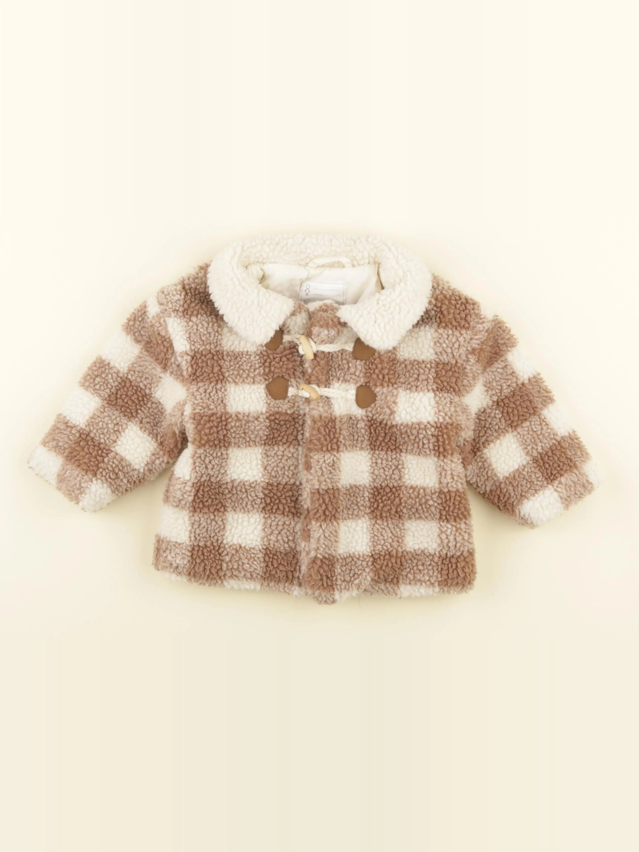 Vertbaudet - veste beige, marron - 12 mois