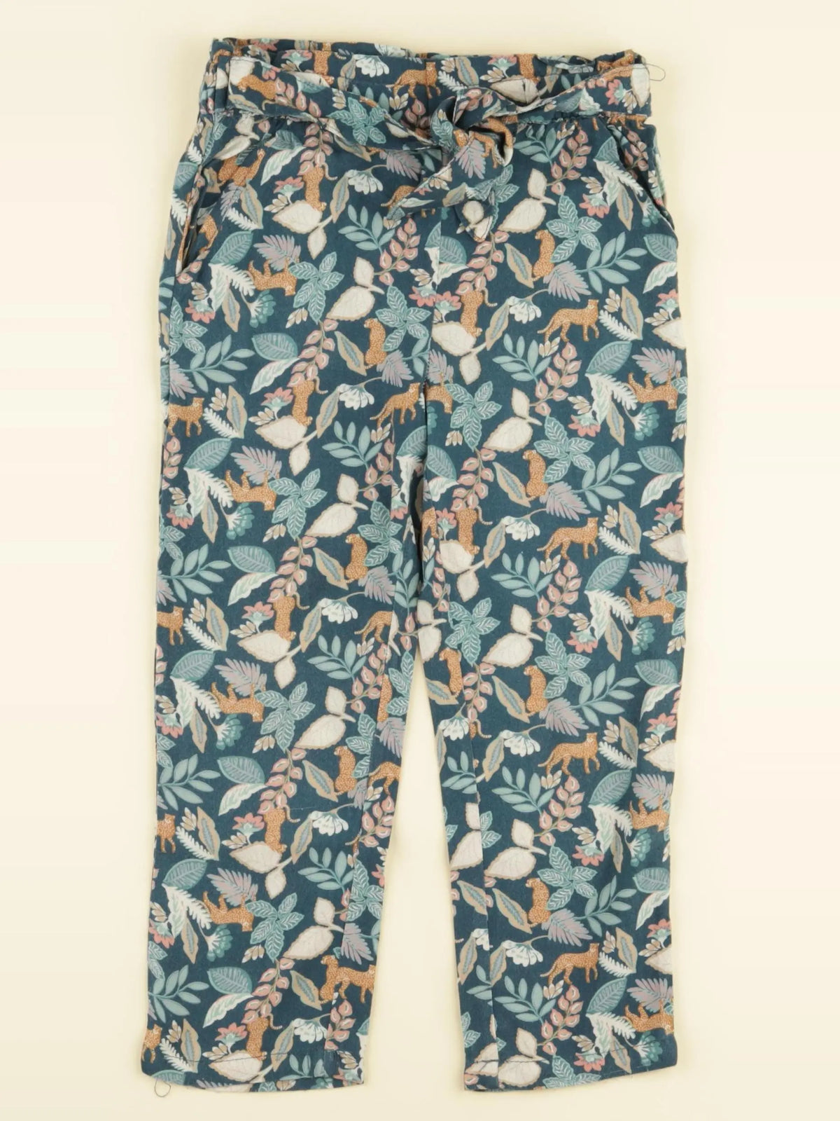 Vertbaudet - pantalon vert - 4 ans