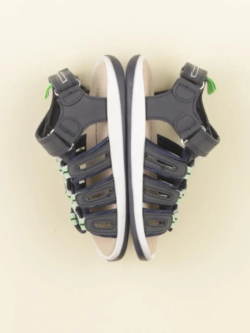 Vertbaudet - sandales bleu, vert - pointure 24