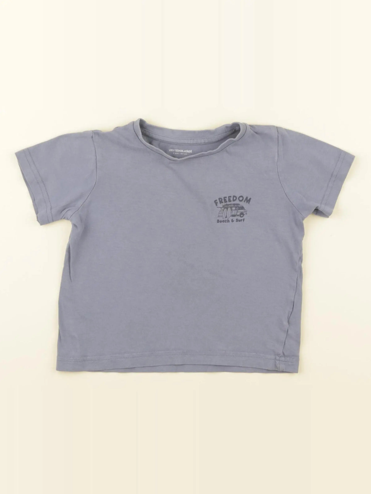 Vertbaudet - tee-shirt bleu - 3 ans