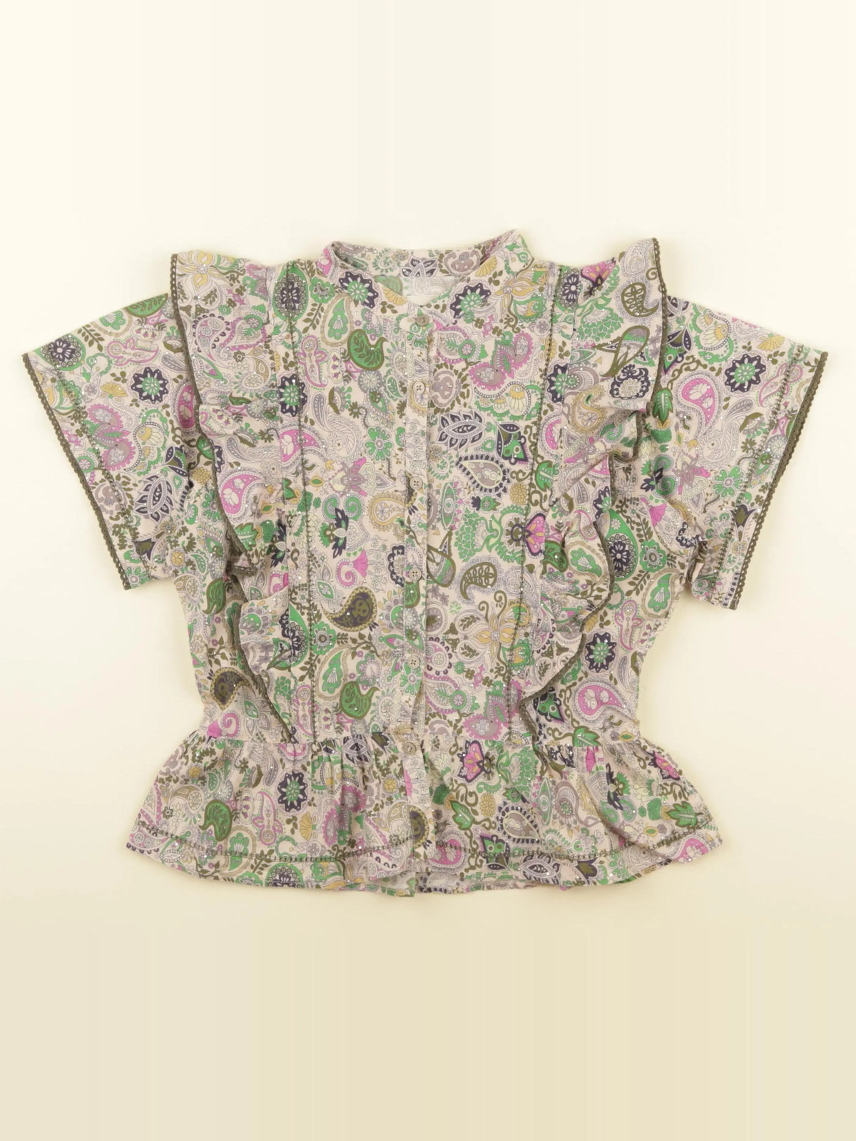 Zadig & Voltaire - blouse multicolore - 10 ans