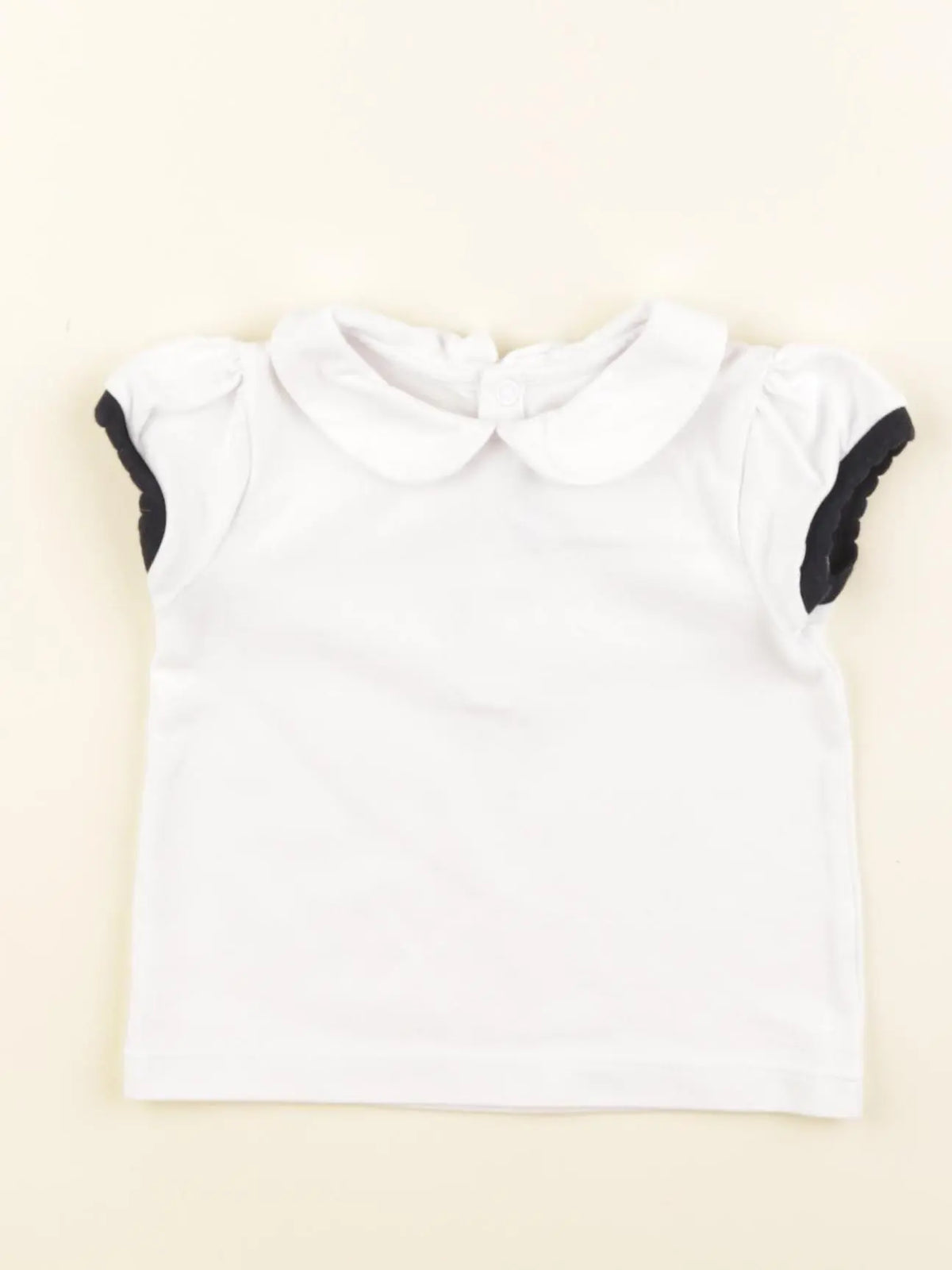 Jacadi - polo blanc - 12 mois