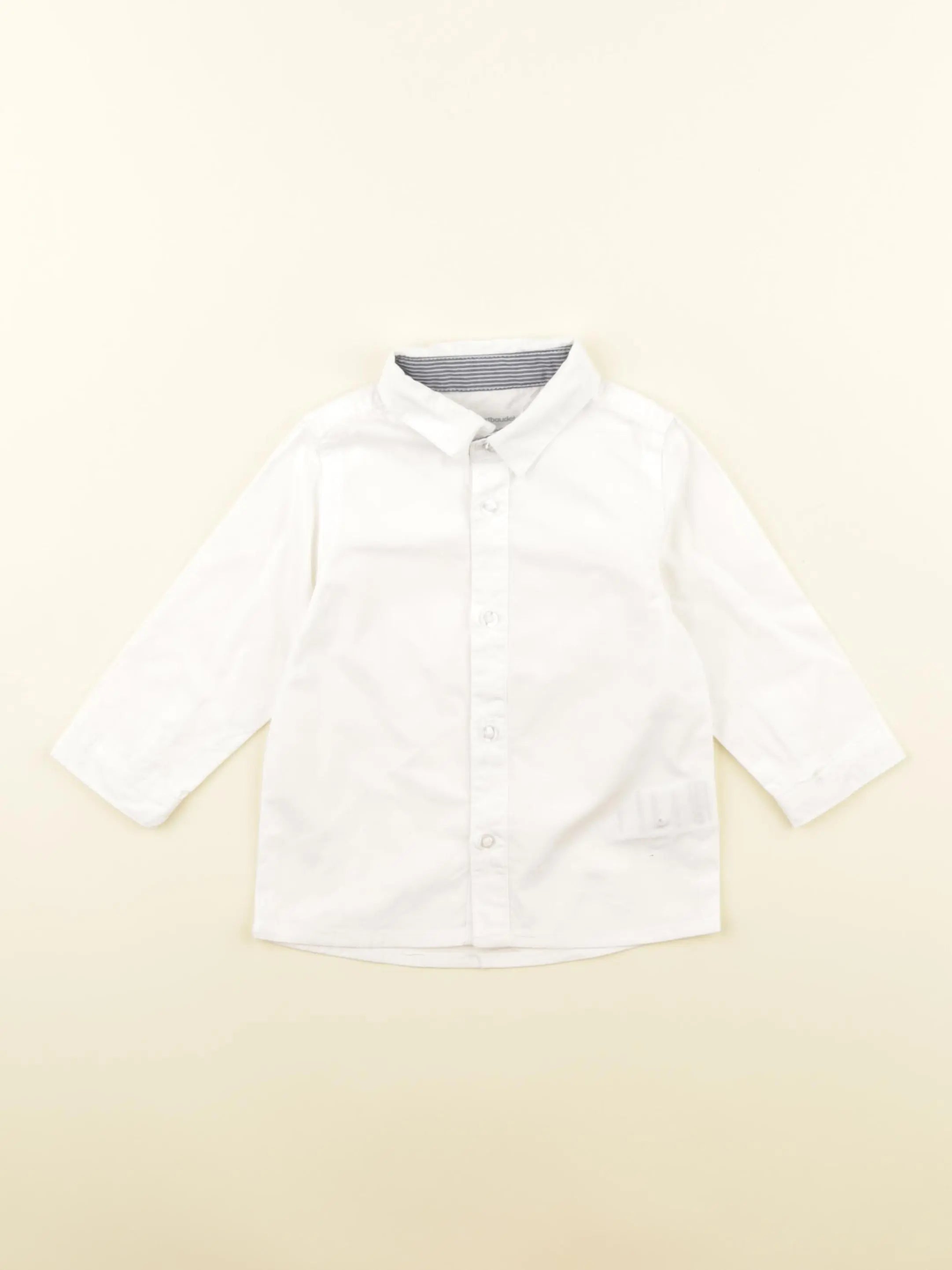 Vertbaudet - chemise blanc - 9 mois