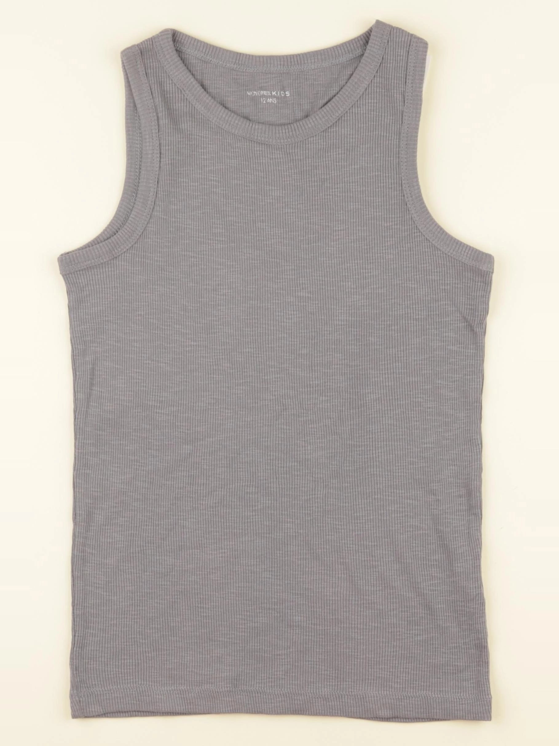 Monoprix - débardeur gris - 12 ans