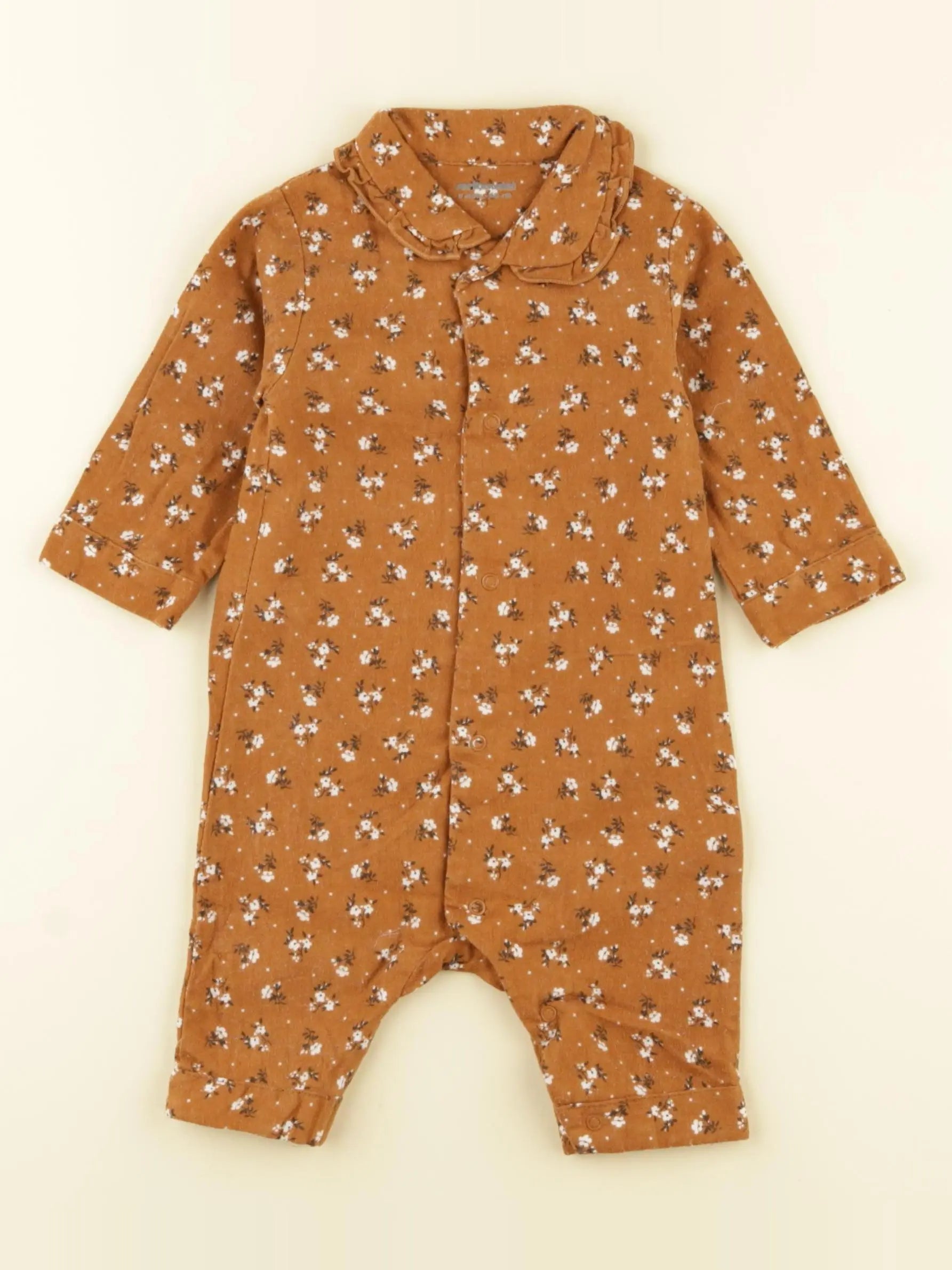 Vertbaudet - combinaison marron - 3 mois