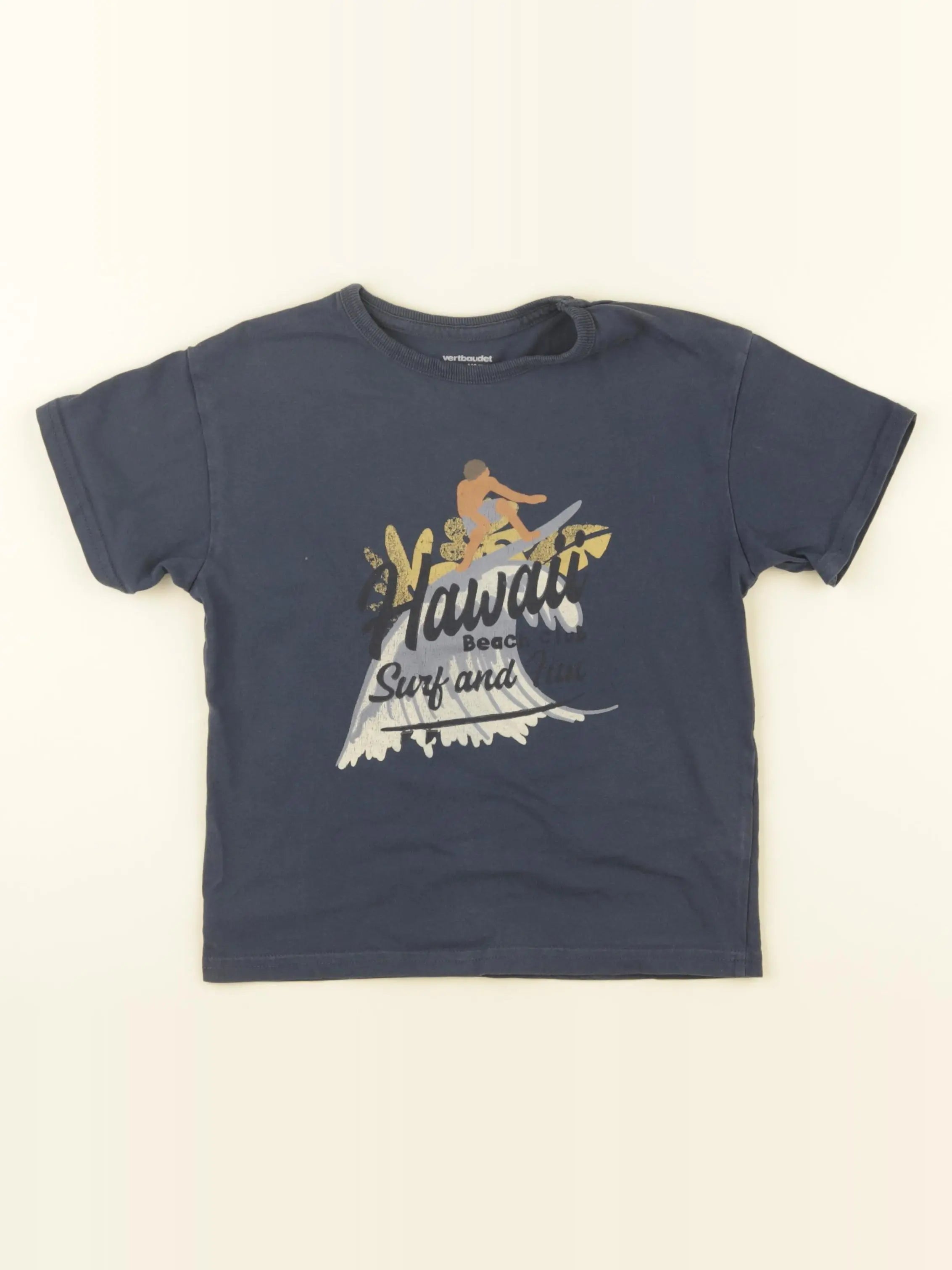 Vertbaudet - tee-shirt bleu - 5 ans