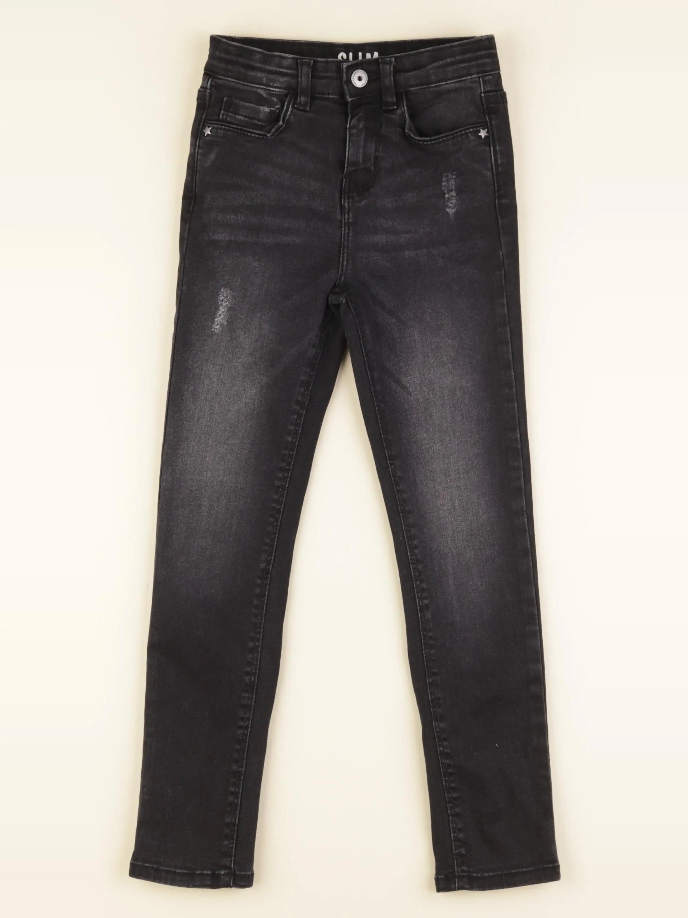 Vertbaudet - jean noir - 7 ans