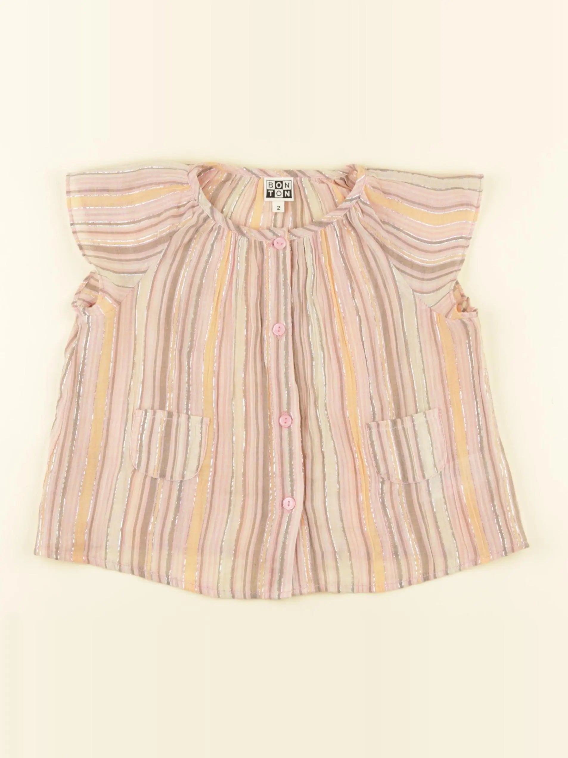 Bonton - chemise multicolore - 2 ans