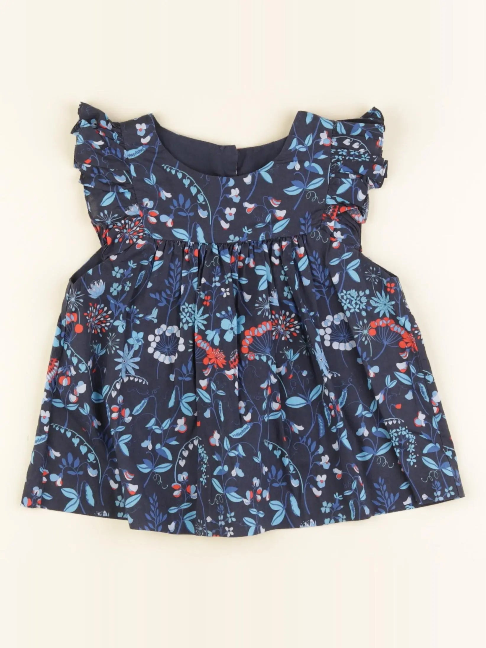 Jacadi - blouse bleu - 4 ans