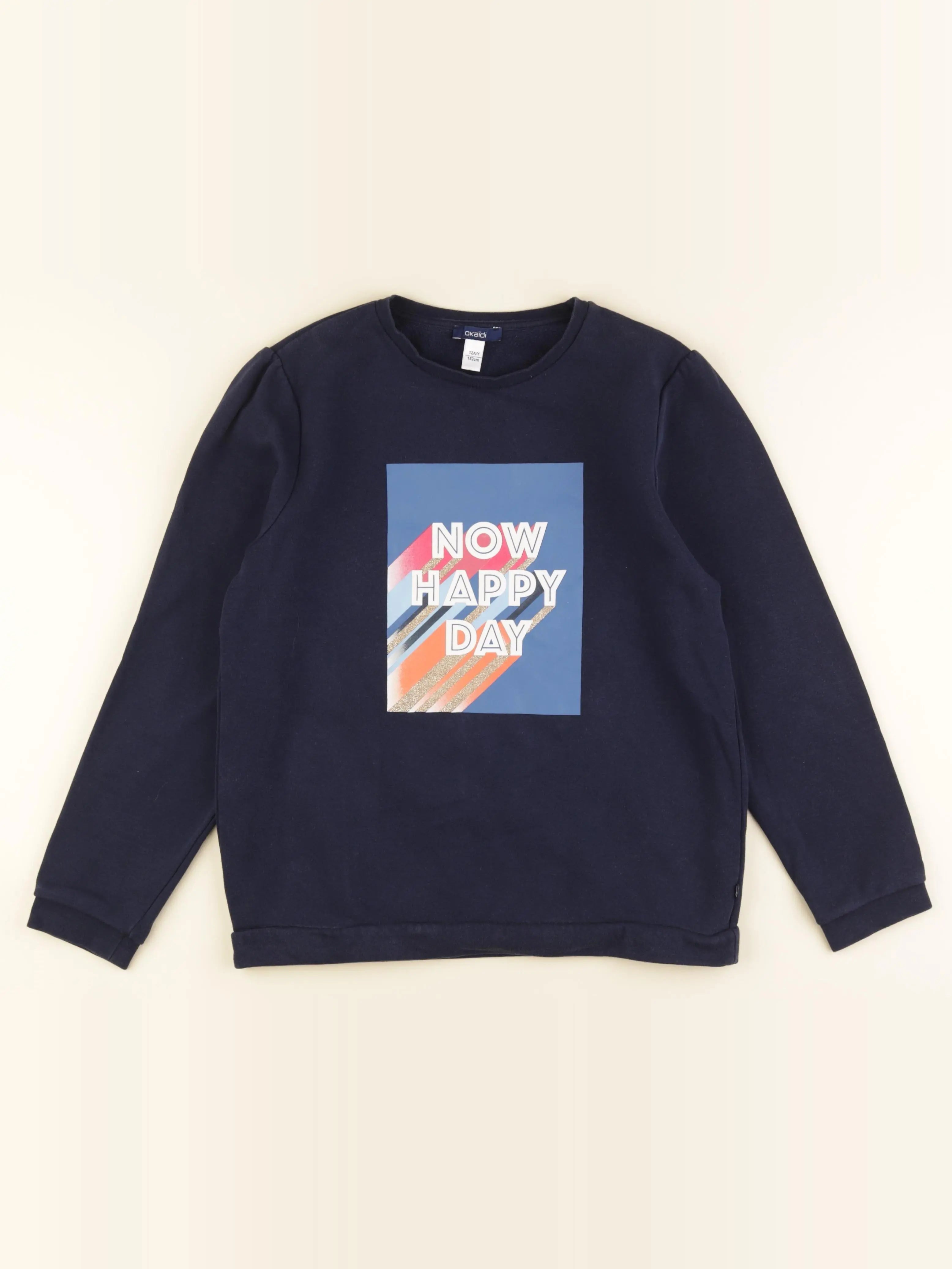 Okaidi - sweat bleu - 12 ans