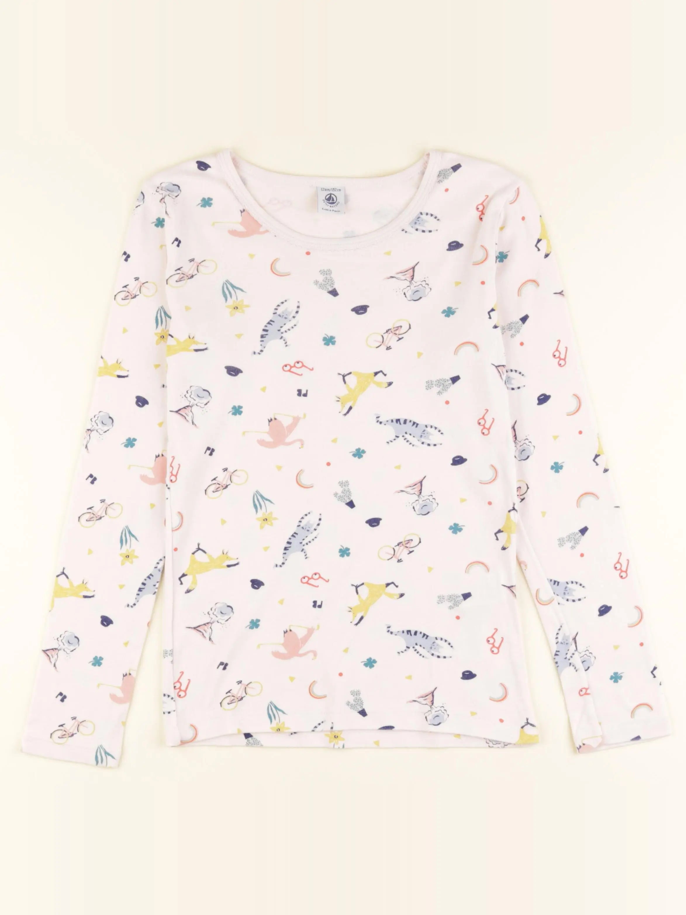 Petit Bateau - maillot de corps multicolore - 12 ans