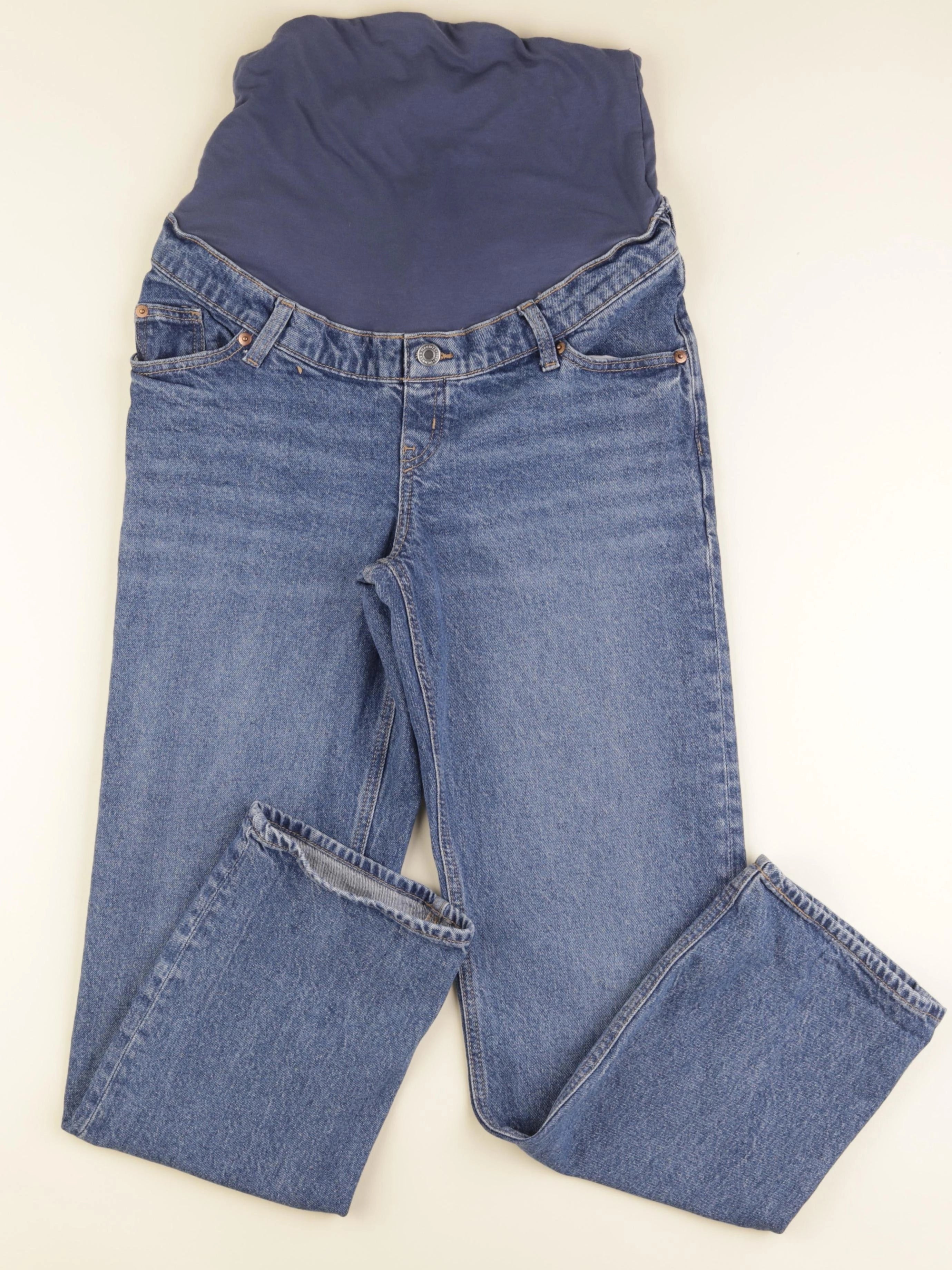 H&M - jean grossesse bleu - s