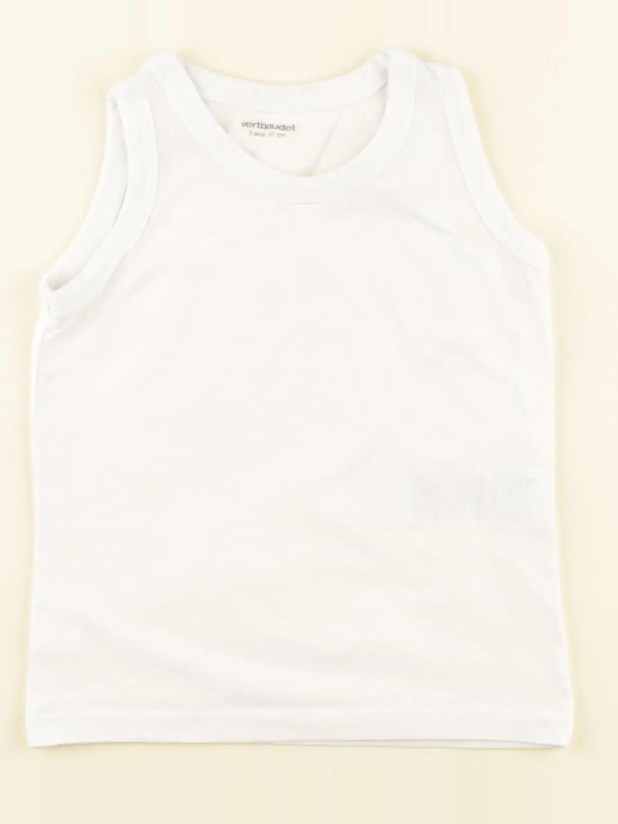 Vertbaudet - maillot de corps blanc - 3 ans