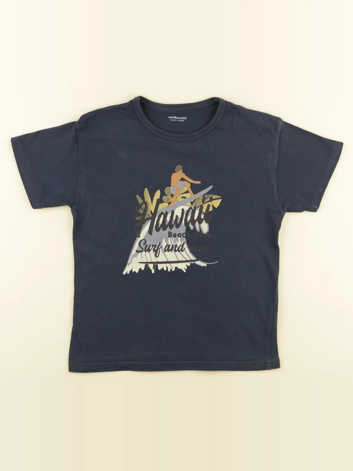 Vertbaudet - tee-shirt bleu - 6 ans