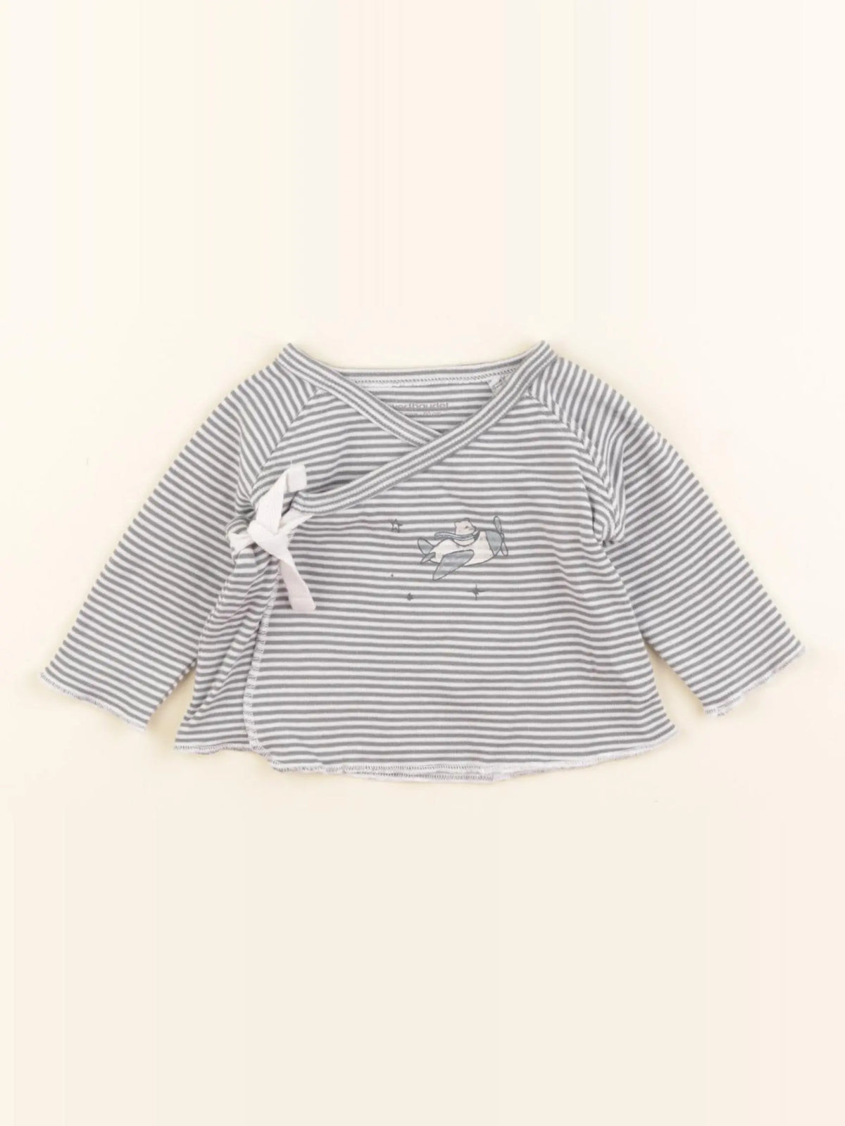 Vertbaudet - tee-shirt gris - 6 mois