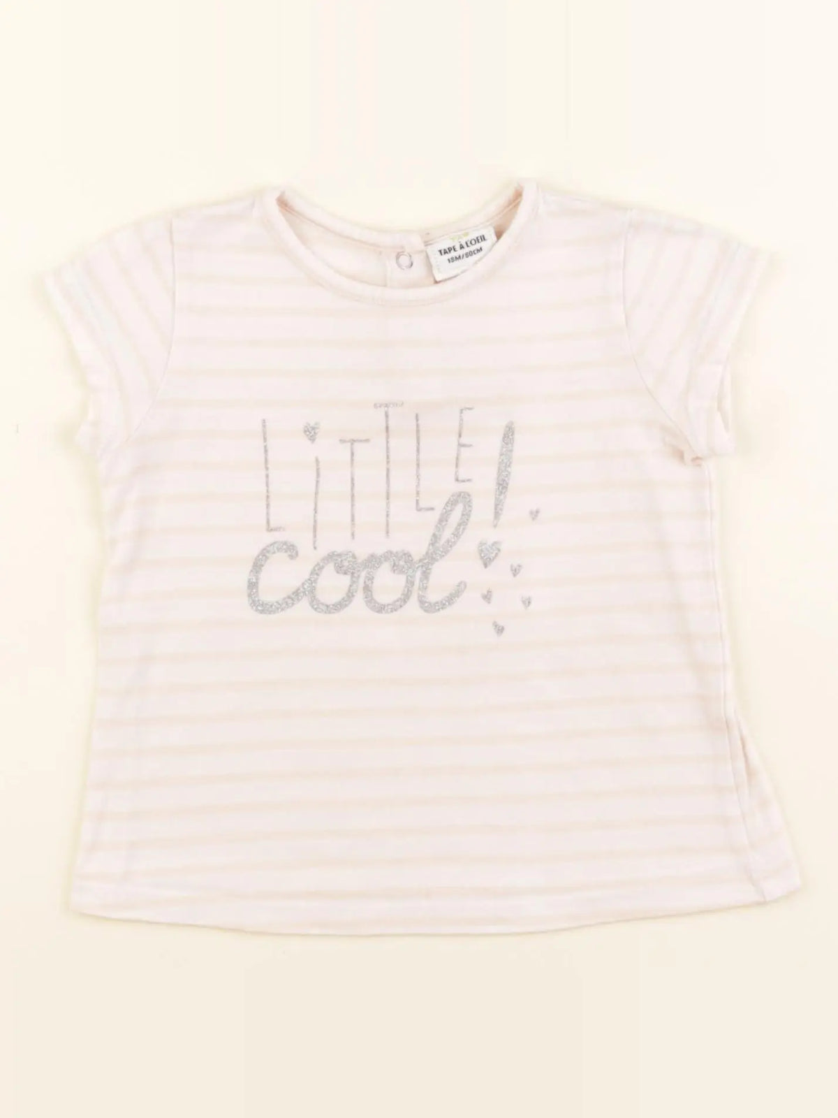 Tape à l'oeil - tee-shirt argent, rose - 18 mois