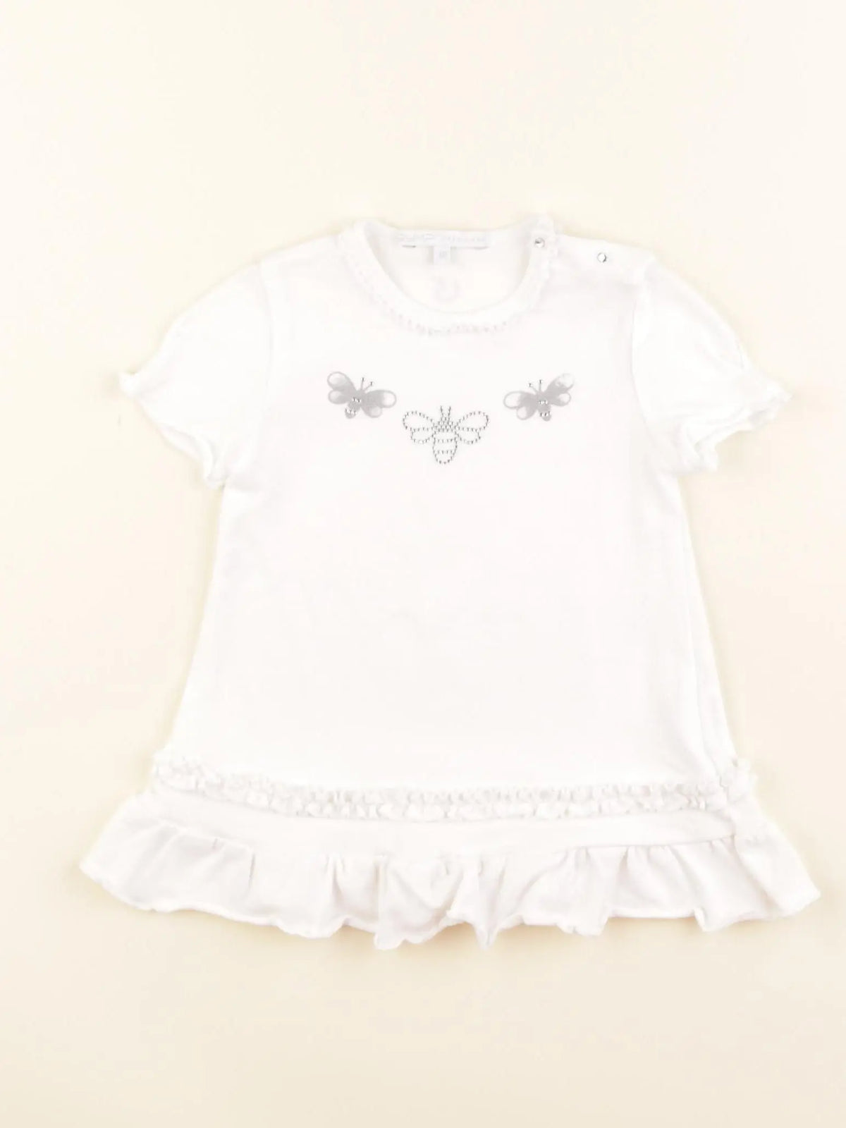 Gymp - robe blanc, argent - 6 mois