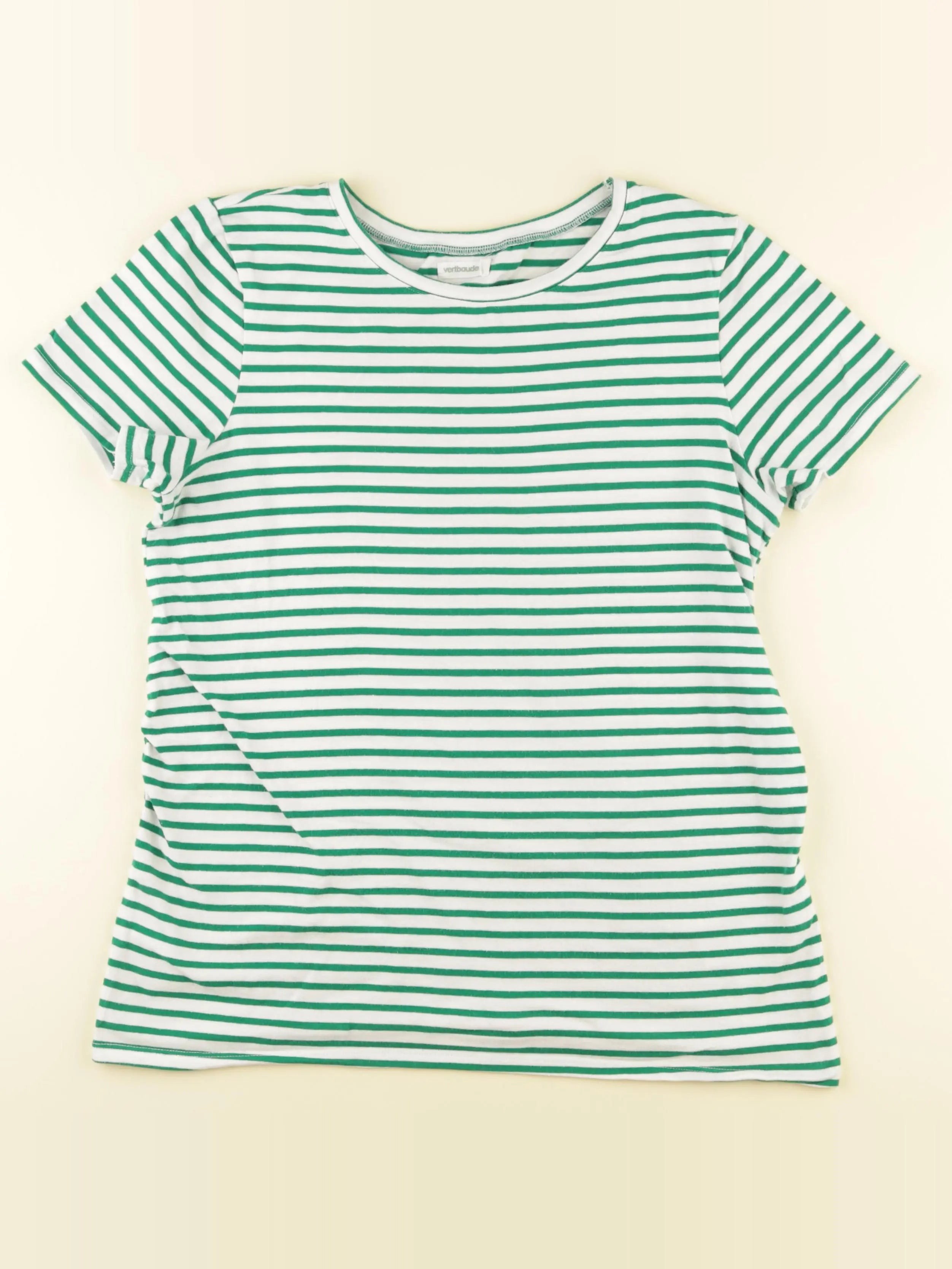 Vertbaudet - tee-shirt grossesse blanc, vert - 42 à 44