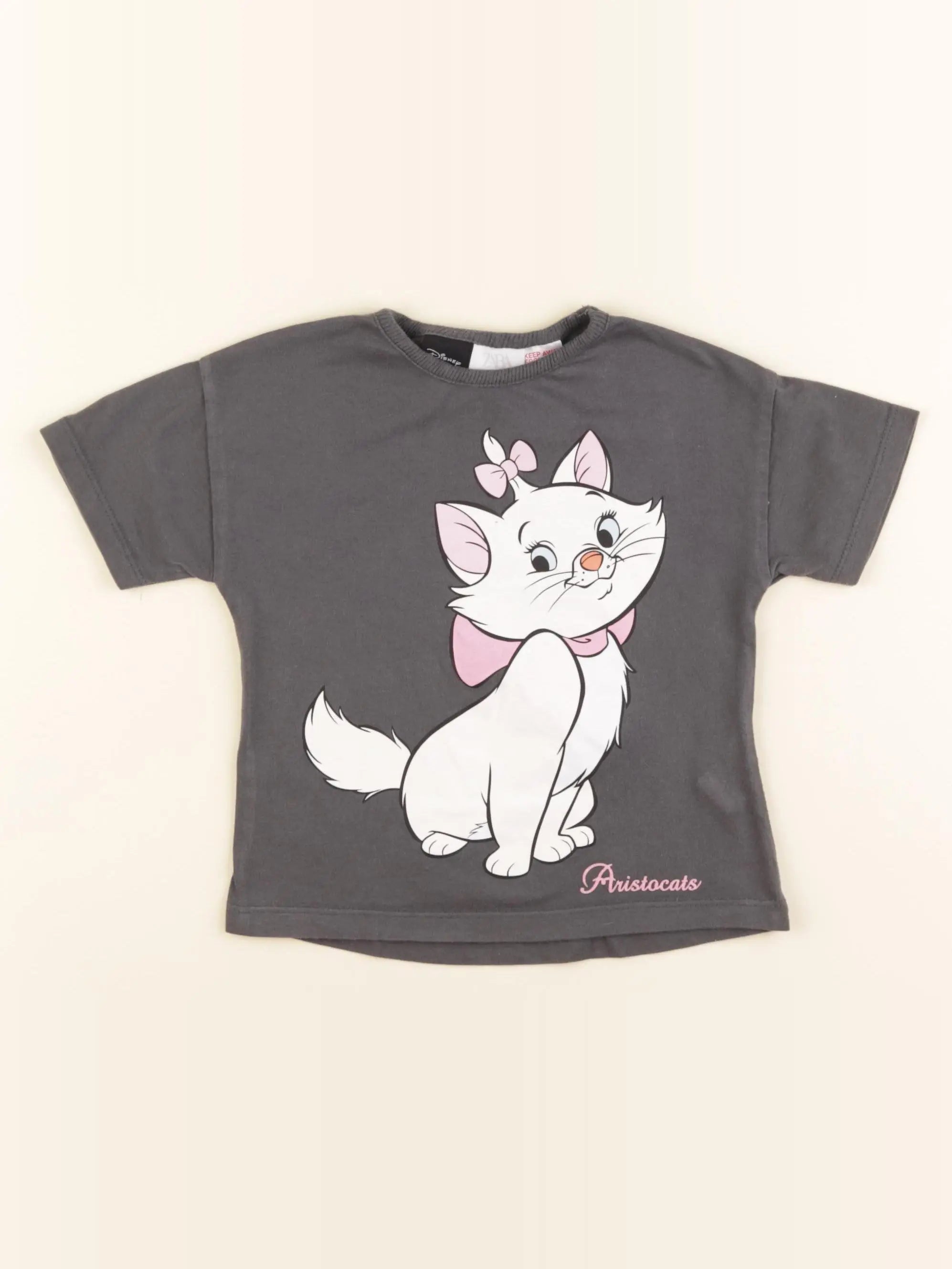 Zara - tee-shirt gris - 12/18 mois