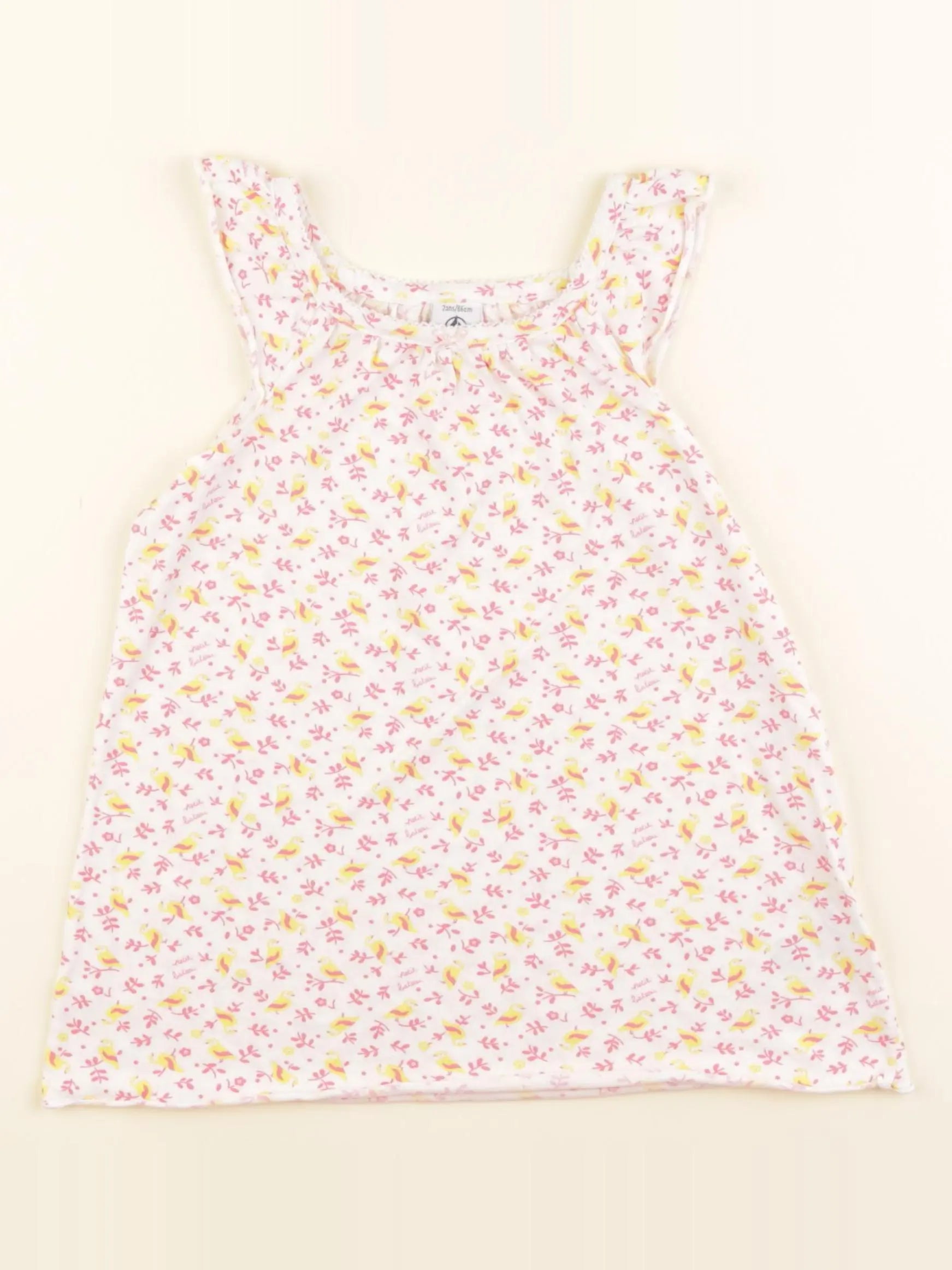 Petit Bateau - pyjama coton rose - 2 ans