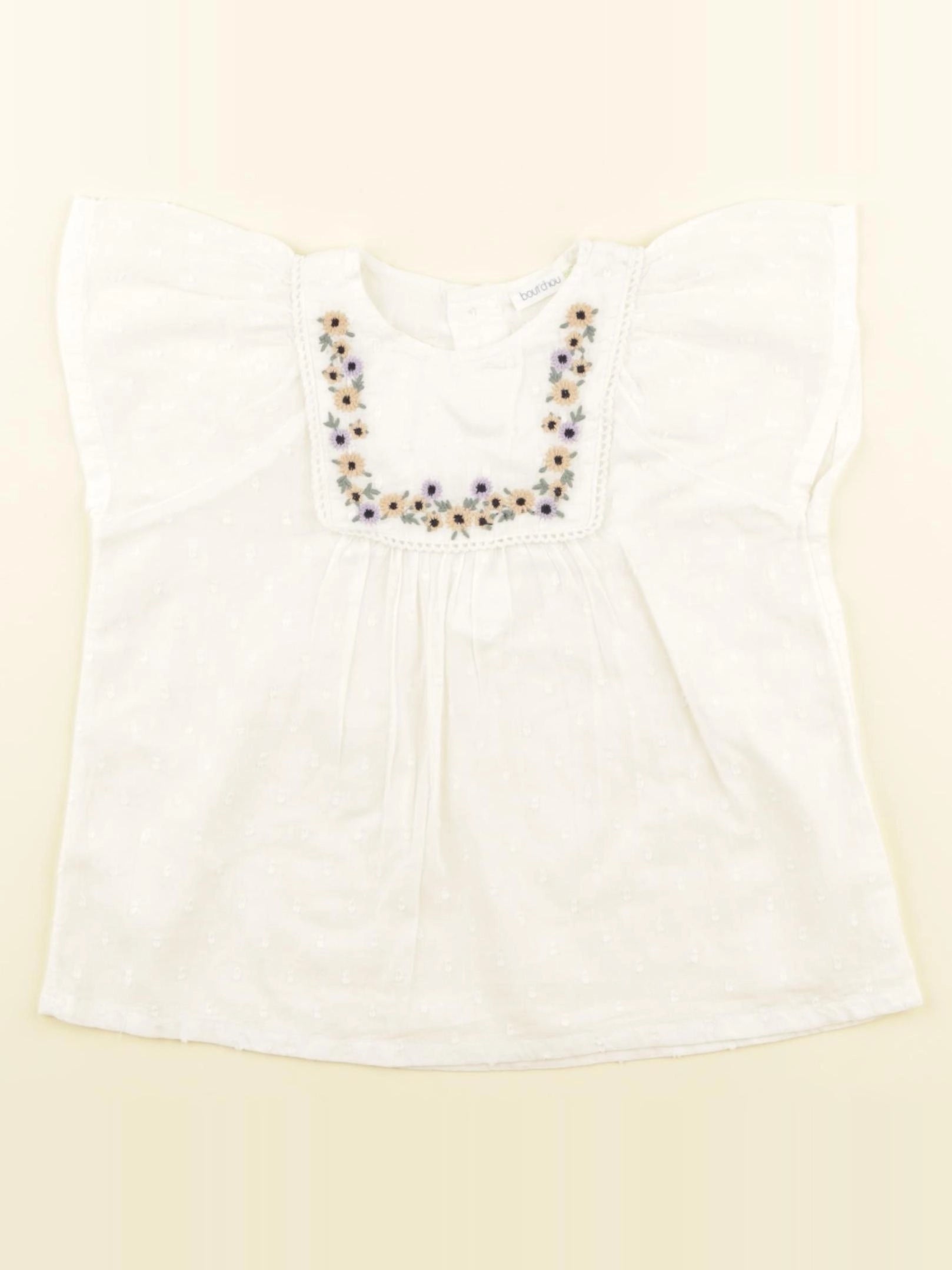 Boutchou - blouse blanc - 18 mois