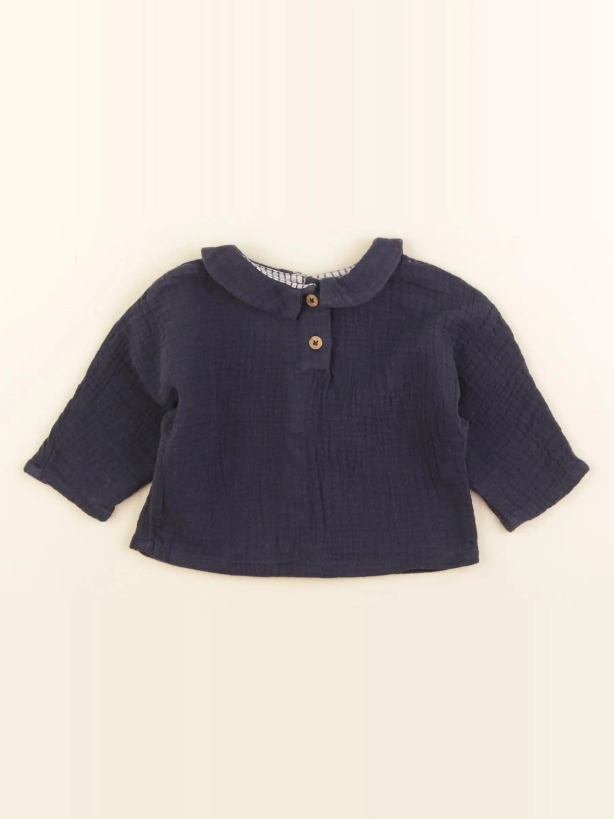 Vertbaudet - blouse bleu - 1 mois