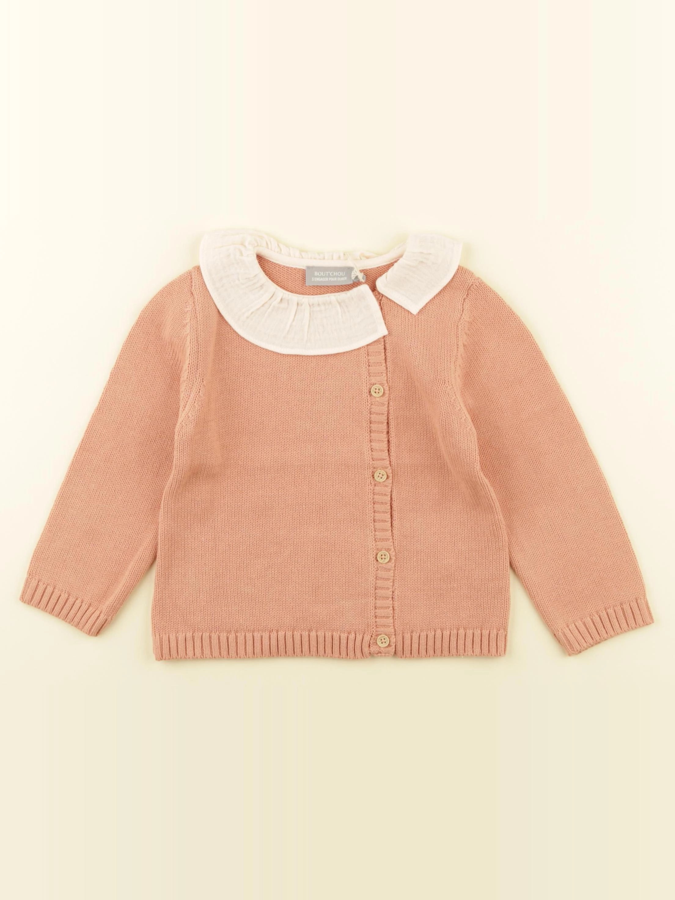 Boutchou - pull orange - 18 mois