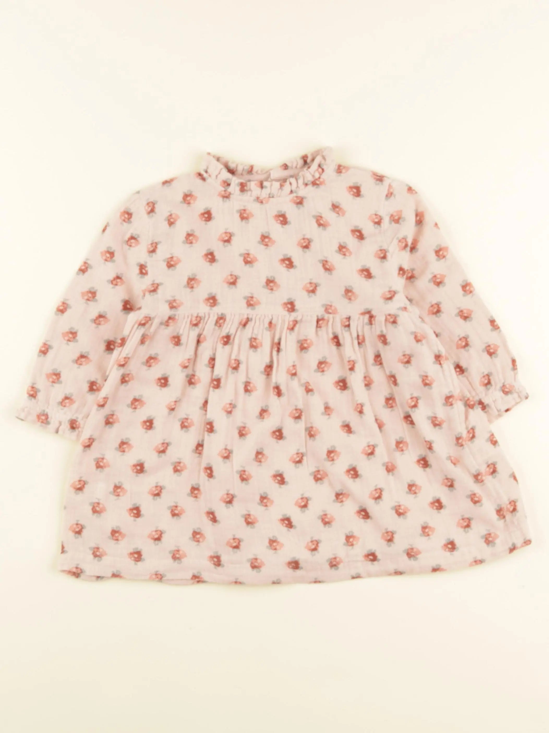 Petit Bateau - robe rose - 12 mois