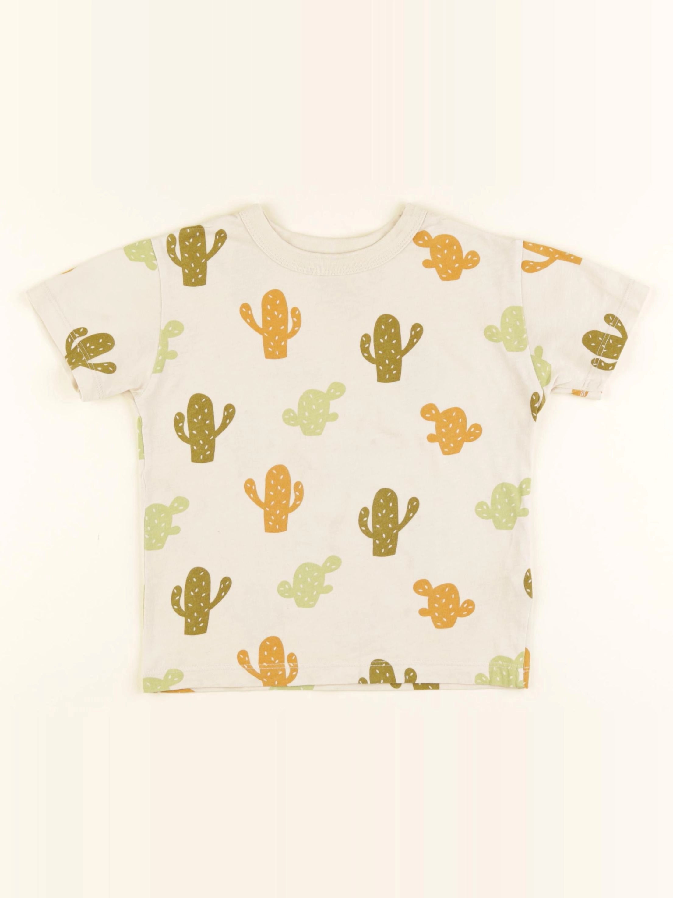 Monoprix - tee-shirt beige - 4 ans